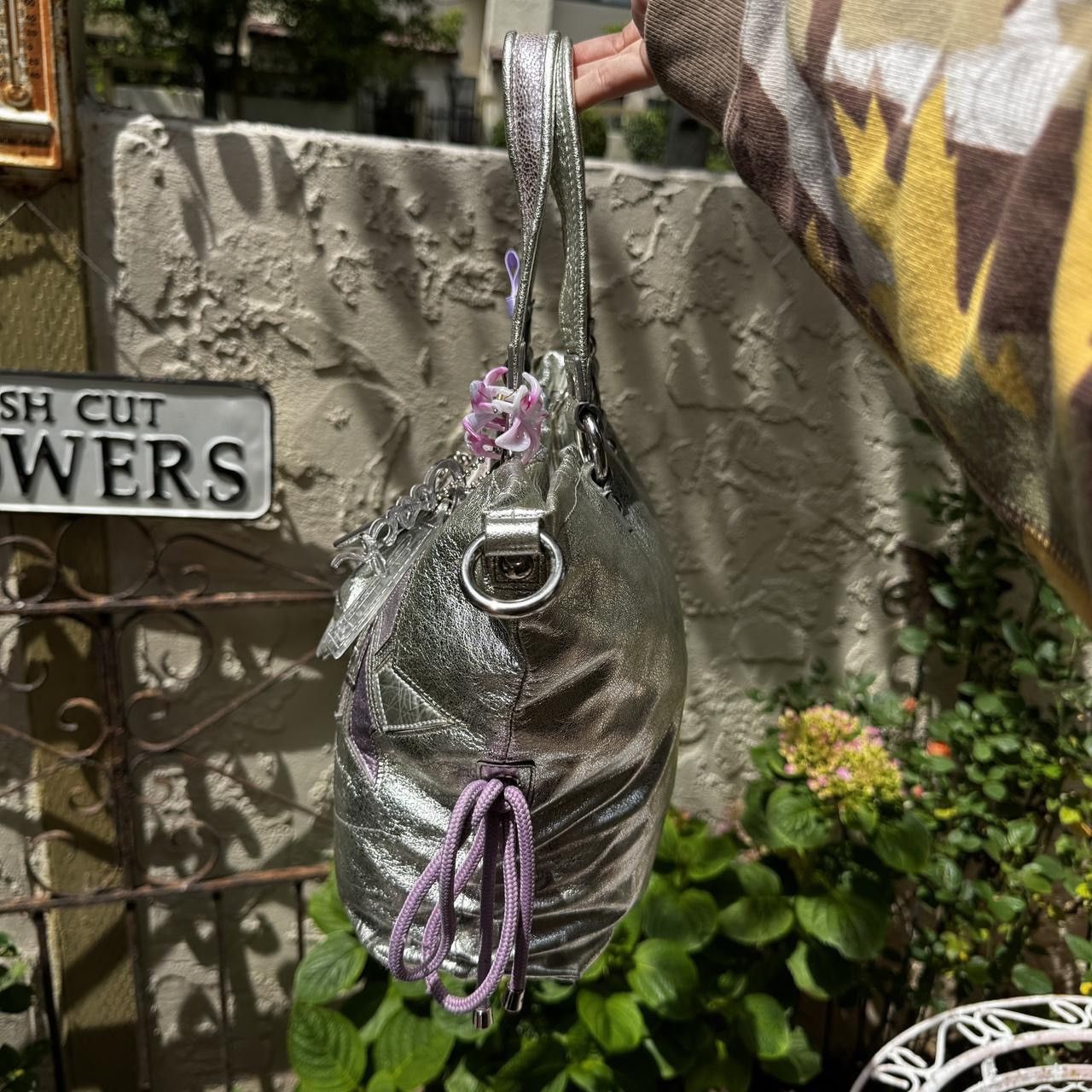 Coach Rare Coach Poppy Silver & Purple Geometric Tote Size ONE SIZE - 5 Thumbnail
