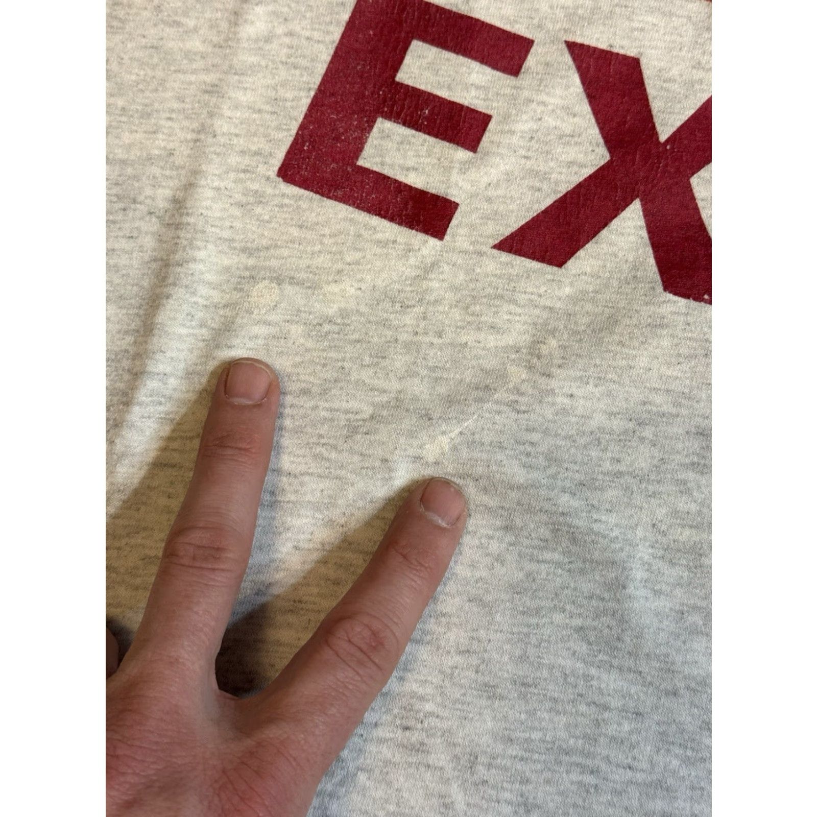 Hanes VINTAGE Hanes T-Shirt 90s University Sports Science 90s College UMES Exercise Kinesiology Brain Logo Gray L Short Sleeve Crew Neck Men Size US L / EU 52-54 / 3 - 7 Thumbnail