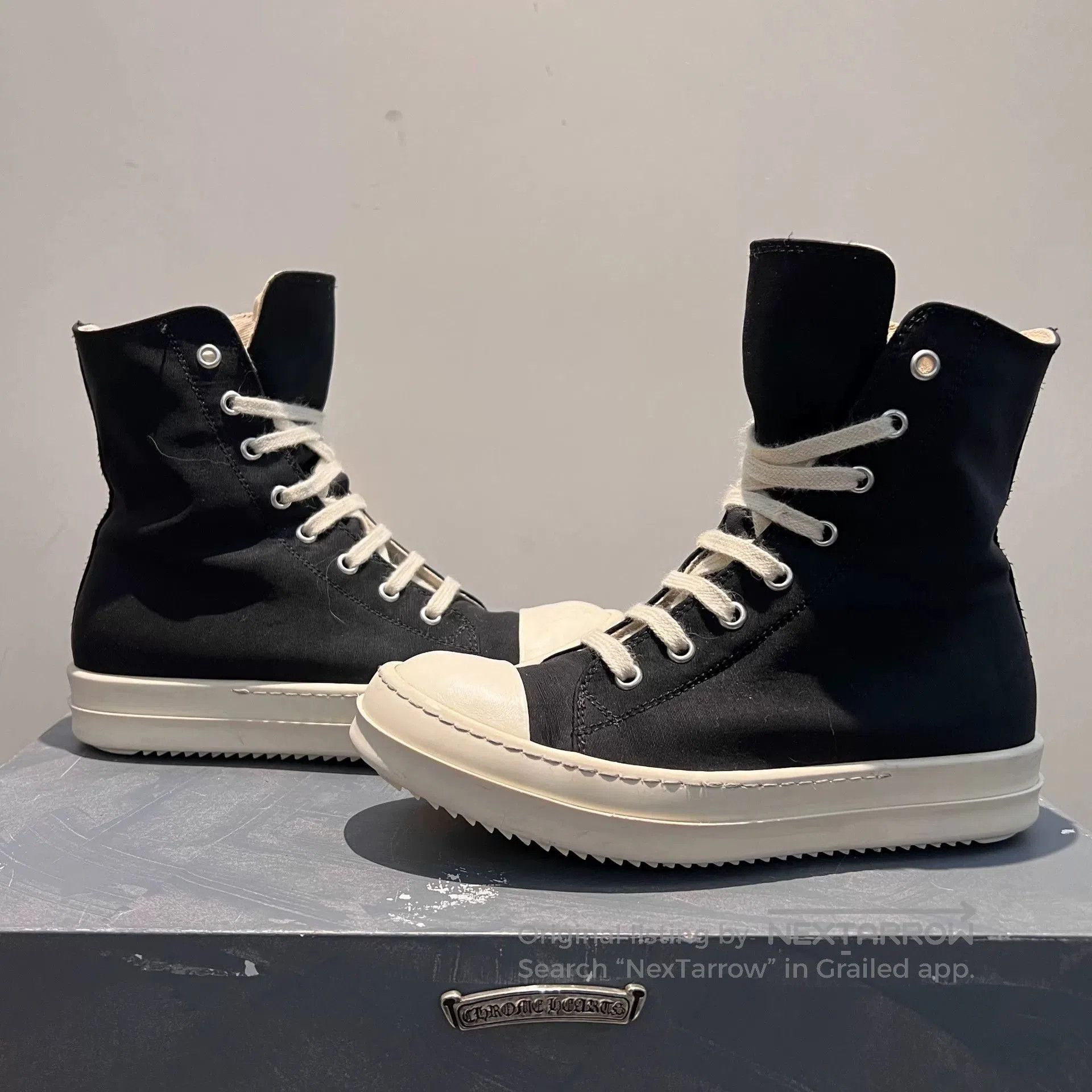 Rick Owens Drkshdw Rick Owens DRKSHDW Black and White Sneakers. Size US 10 / EU 43 - 2 Thumbnail