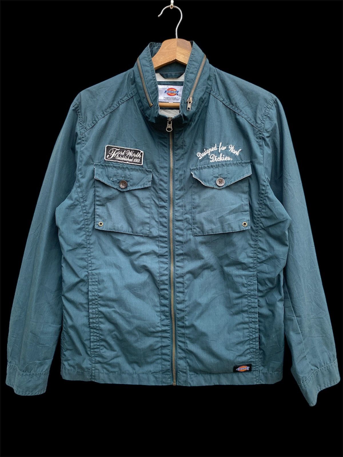 Dickies × Japanese Brand Dickies Workwear Zipper Jacket Size US L / EU 52-54 / 3 - 1 Thumbnail