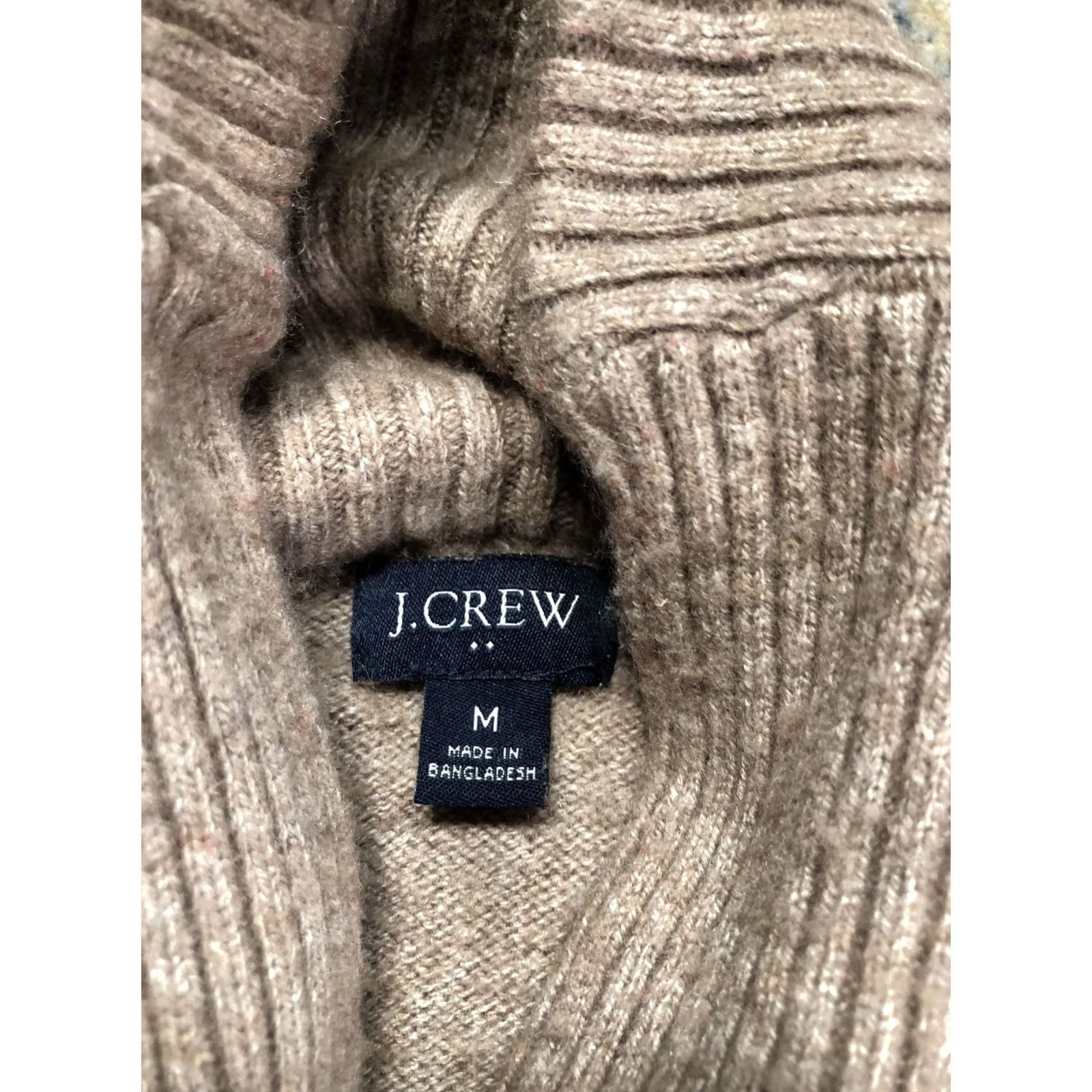 J.Crew J.Crew Mens Sweater Mock Neck Henley Knit Long Sleeve Brown M Regular Plain Solid Knit Pullover Winter Casual Mens Size US M / EU 48-50 / 2 - 7 Thumbnail