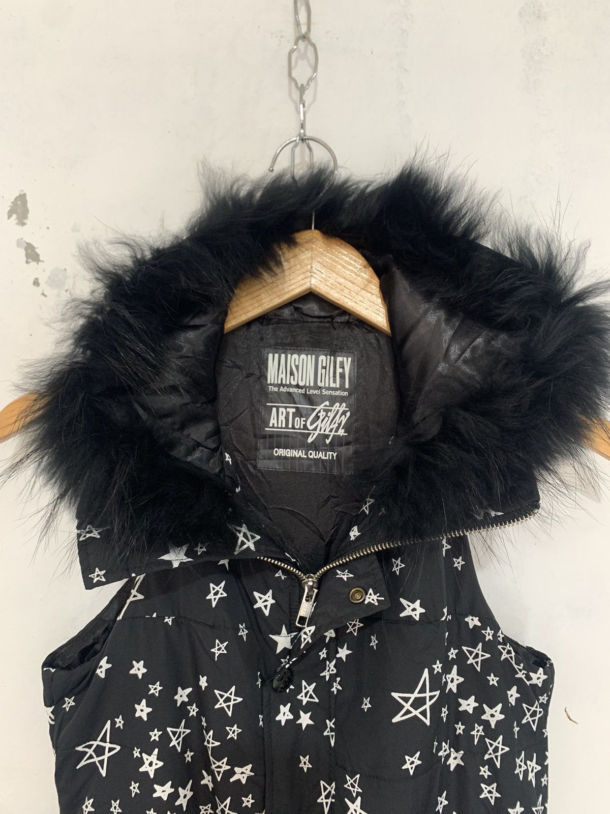 If Six Was Nine × Japanese Brand × Le Grande Bleu (L.G.B.) Maison gilfy racoon fur long vest Size S / US 4 / IT 40 - 5 Thumbnail