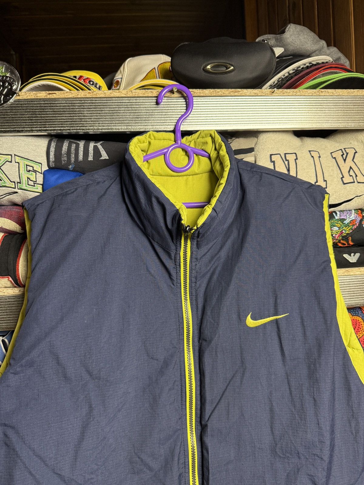 Nike × Nike ACG × Vintage Vintage Nike reversible puffer vest spell out big logo rare Size US XL / EU 56 / 4 - 8 Thumbnail