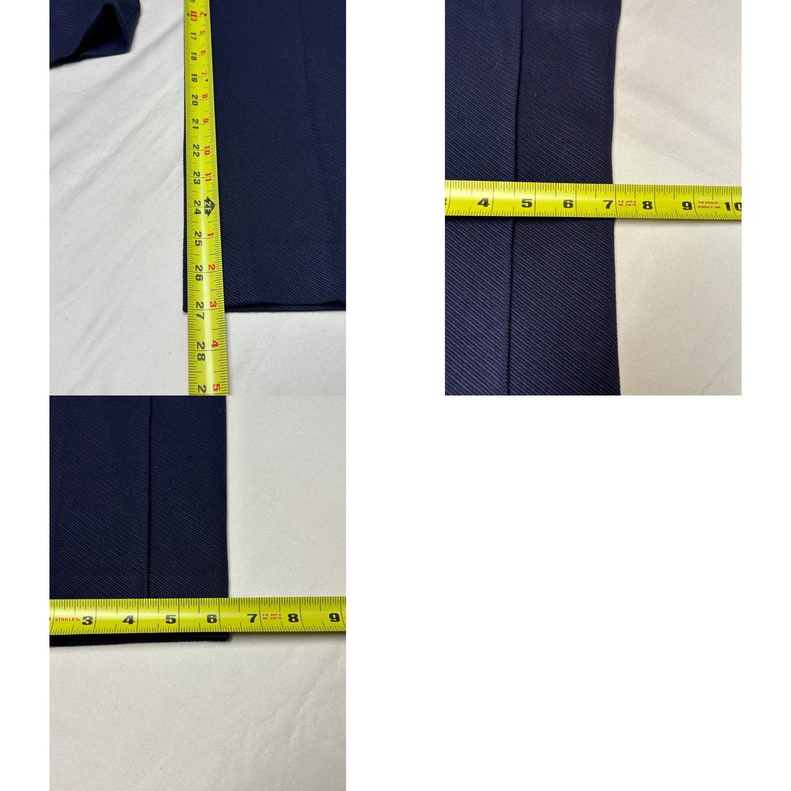 Theory Theory Womens Pintuck Knit Twill 2 Navy Straight Leg Trousers Pants 6 W28 L27 Size 28" / US 6 / IT 42 - 8 Thumbnail