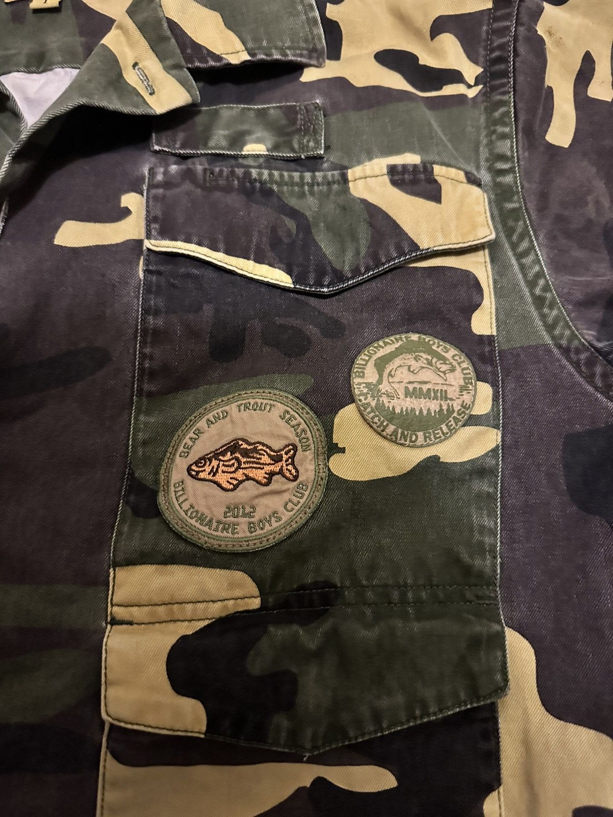 Billionaire Boys Club Billionaire Boys Club x Pharrell F/W12 Camo Button Up Shirt Size US L / EU 52-54 / 3 - 4 Thumbnail