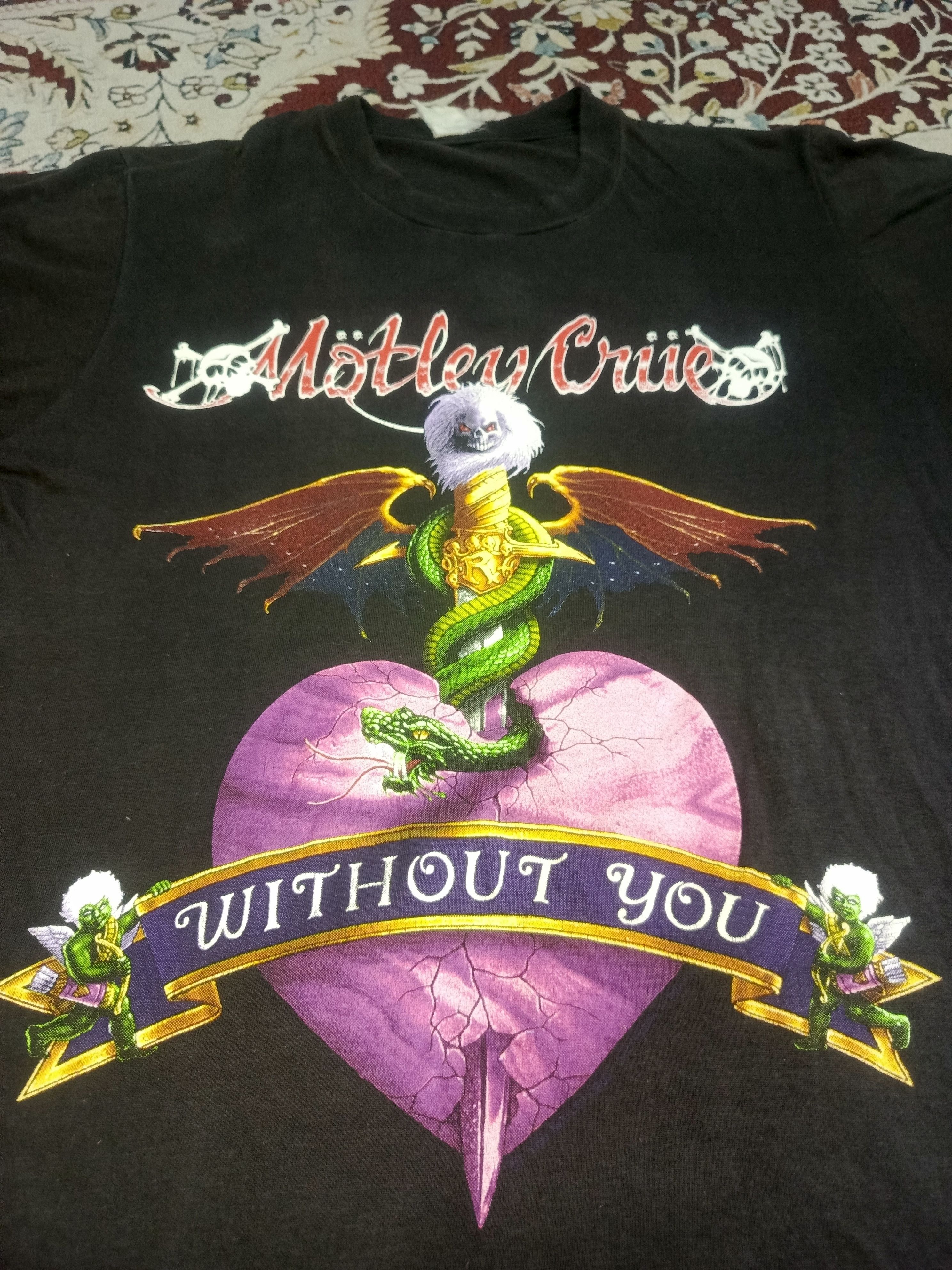 Vintage Vintage 1989 MOTLEY CRUE Size US M / EU 48-50 / 2 - 1 Thumbnail