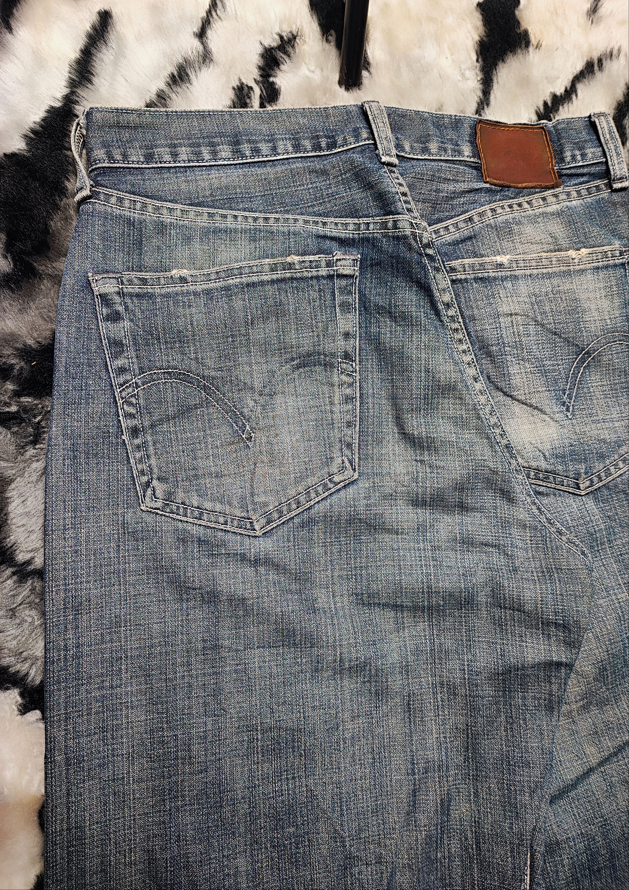 Levi's Vintage Levis 504 Jerky Tag Thrashed ERD Grunge Chrome 30x32 Size US 30 / EU 46 - 15 Thumbnail
