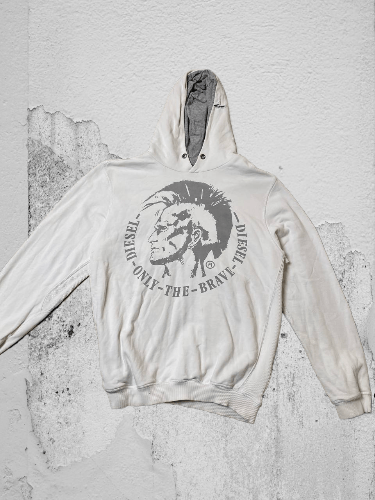Diesel × Vintage Vintage Y2k Diesel Big Embroidered Logo Hoodie Size US M / EU 48-50 / 2 - 1 Thumbnail
