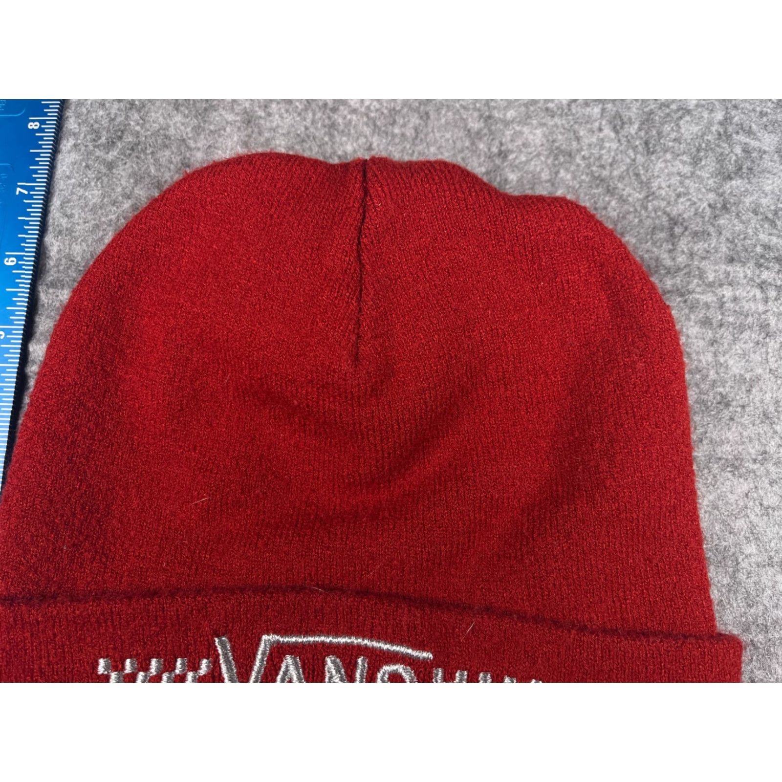 Vans VANS Beanie Hat Adult One Size Red Knit 100% Acrylic Skate Outdoors Beanie Mens Size ONE SIZE - 3 Thumbnail