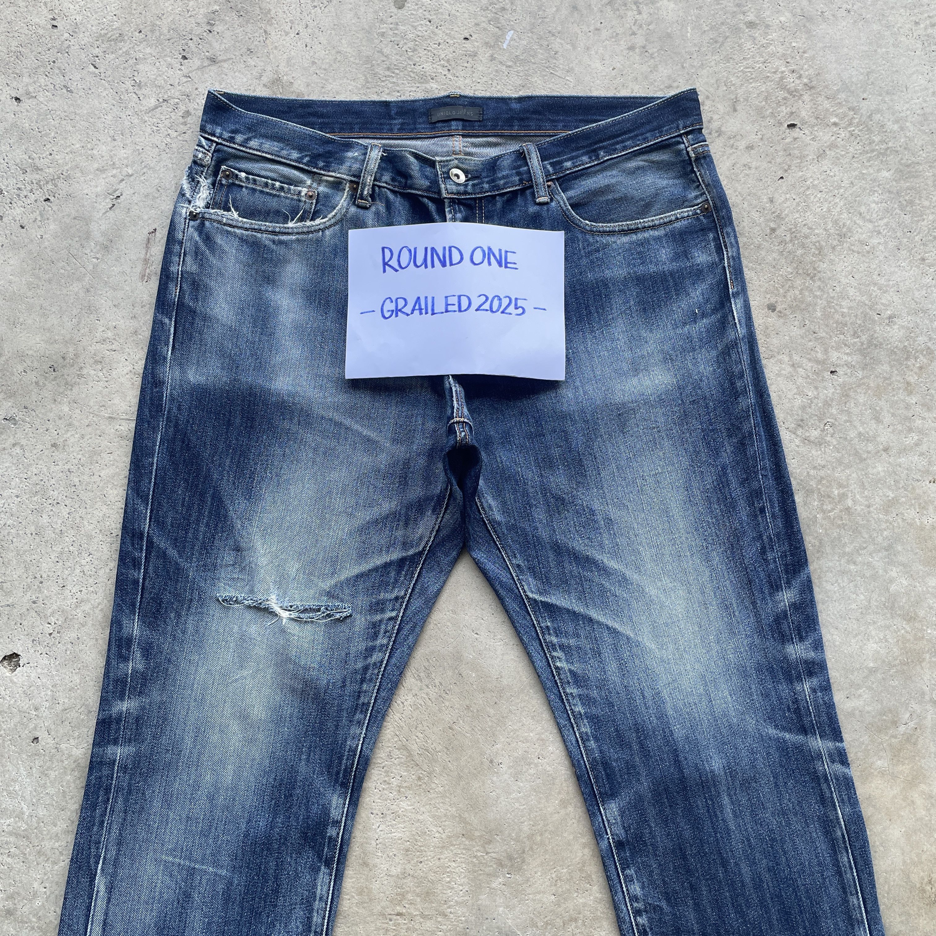 Japanese Brand VINTAGE JAPANESE FADED DISTRESSED JEANS PANTS DENIM W38 Size US 38 / EU 54 - 3 Thumbnail