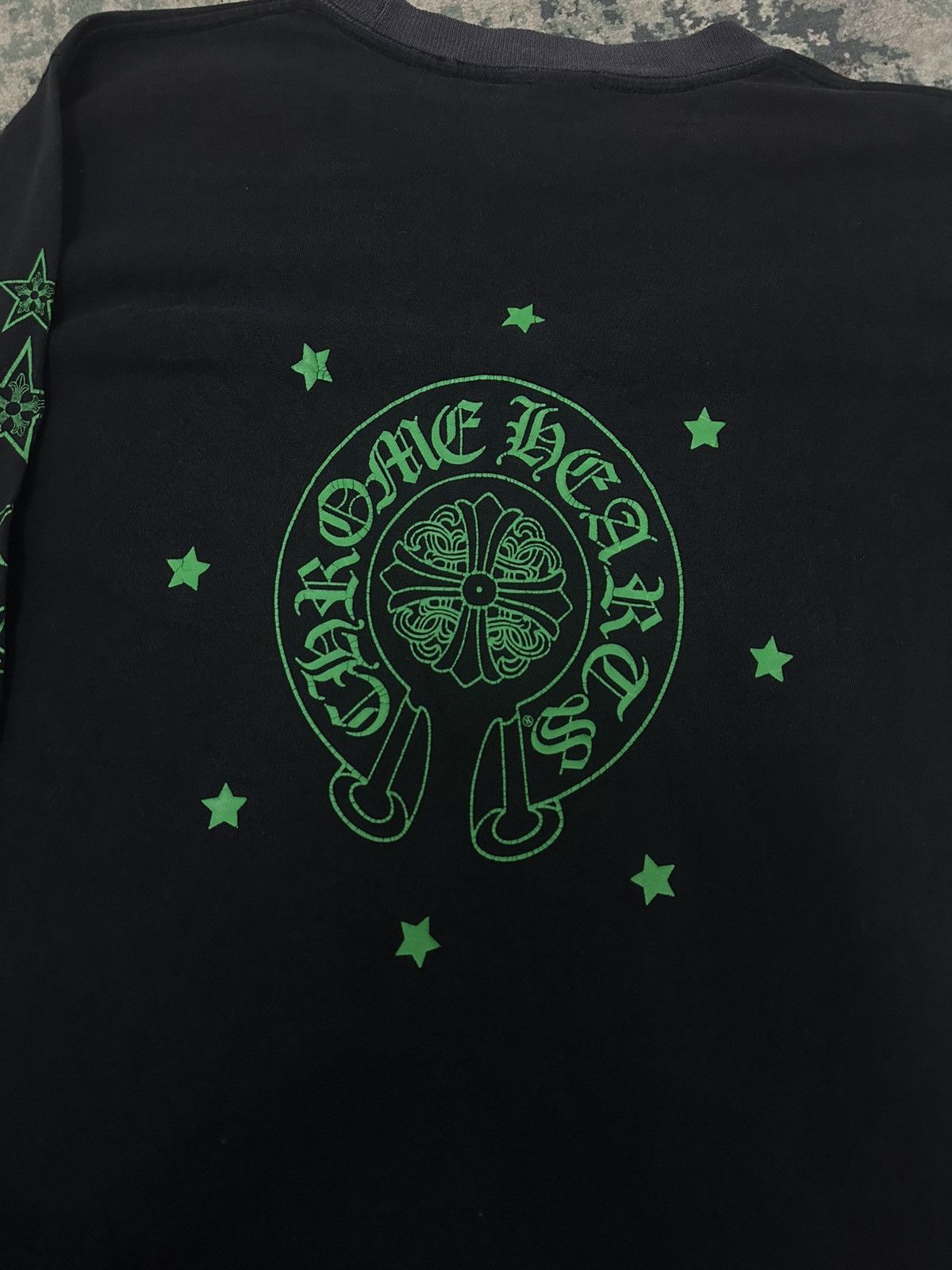 Chrome Hearts Vintage Chrome Hearts Black Green L/S Tee ✅✅ Size US M / EU 48-50 / 2 - 3 Thumbnail
