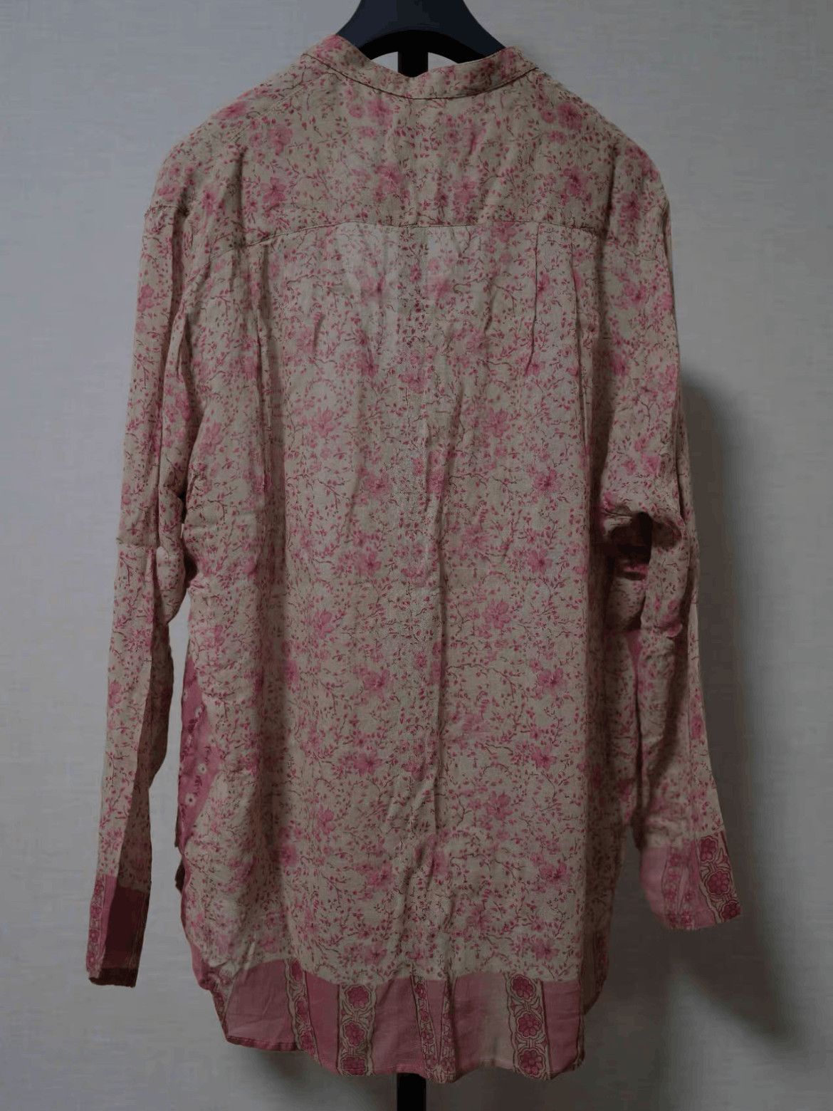 Saint Laurent Paris Sz 39 Saint Laurent Paris 15SS Flower Print Stripe Shirt Size US M / EU 48-50 / 2 - 2 Thumbnail