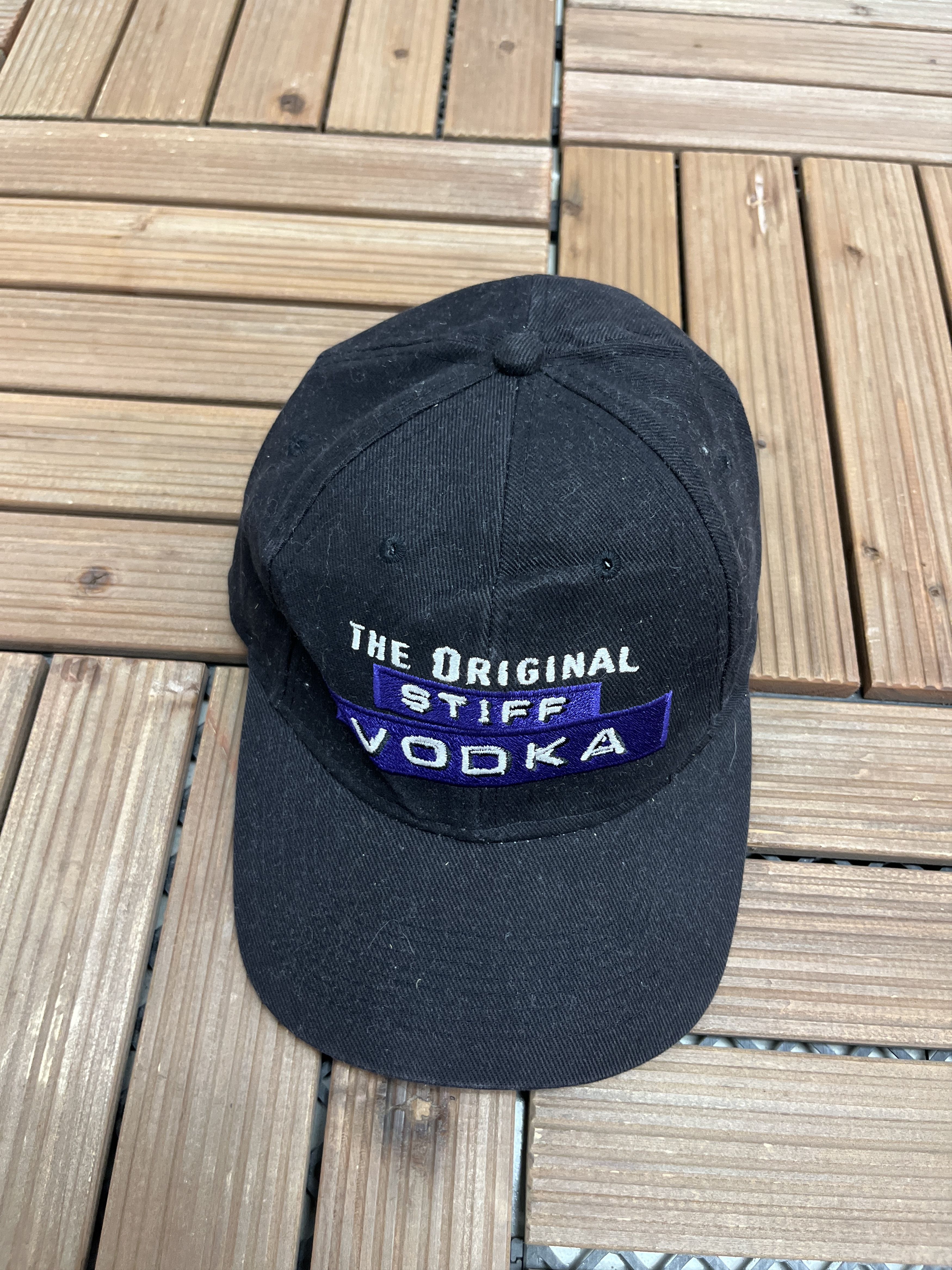 Starter × Vintage The Original Stiff Vodka Vintage Strap Back Black Hat Cap Size ONE SIZE - 1 Thumbnail