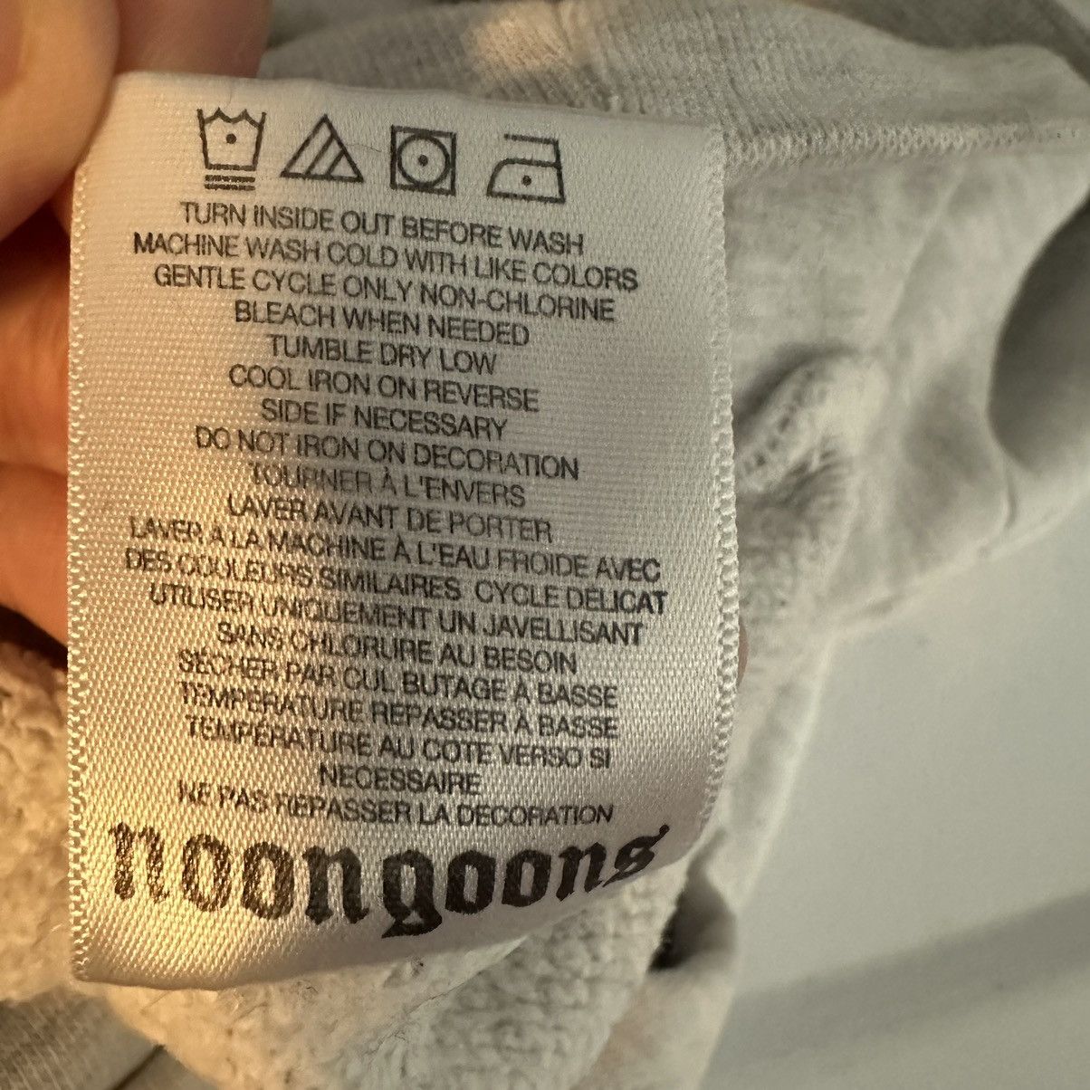 Noon Goons × SSENSE Noon Goons Gray Circle N Hoodie Size US S / EU 44-46 / 1 - 11 Thumbnail