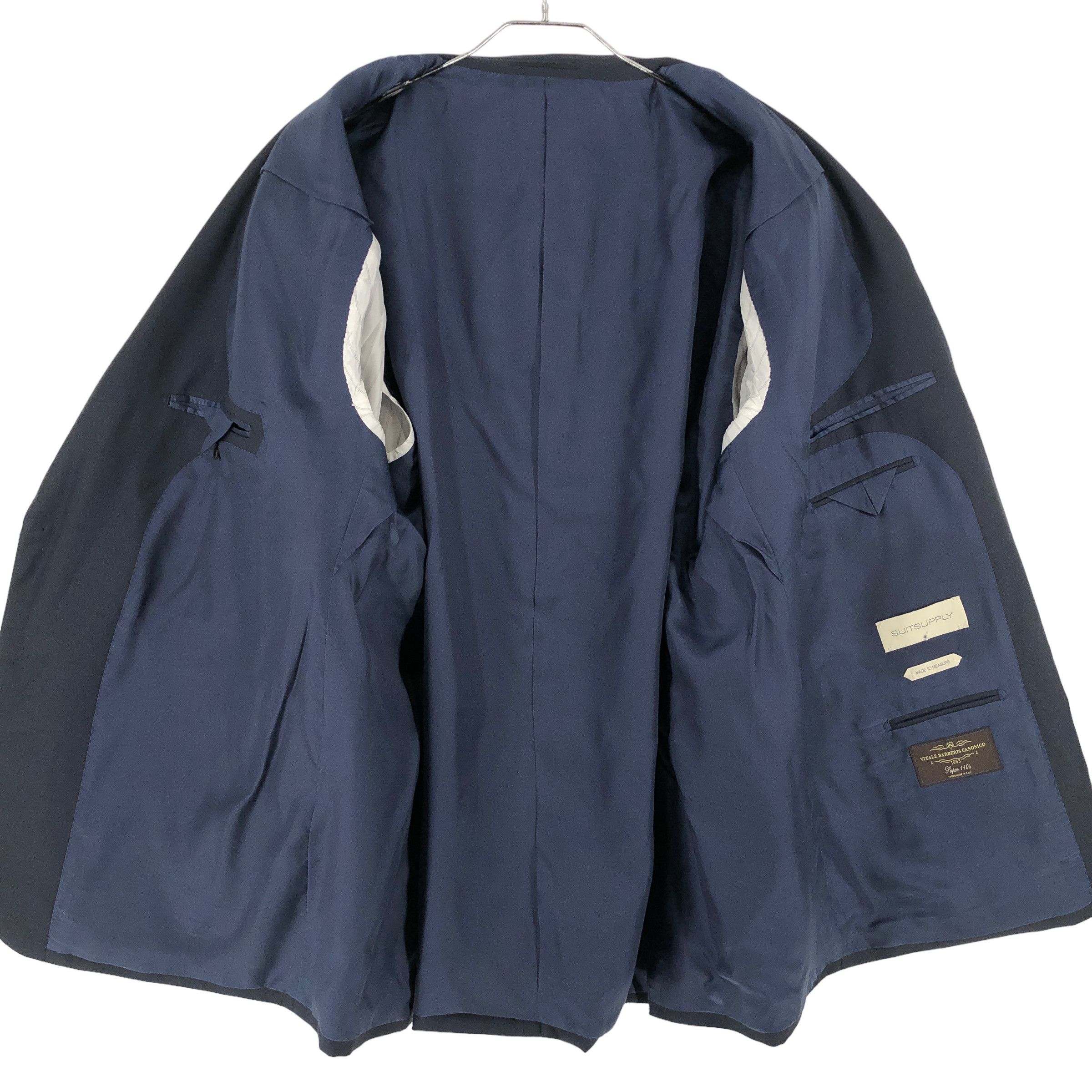 Suitsupply SUITSUPPLY Lazio Wool Formal Suit EU:34; UK/US:58S - W50 L32 Size 54R - 4 Thumbnail
