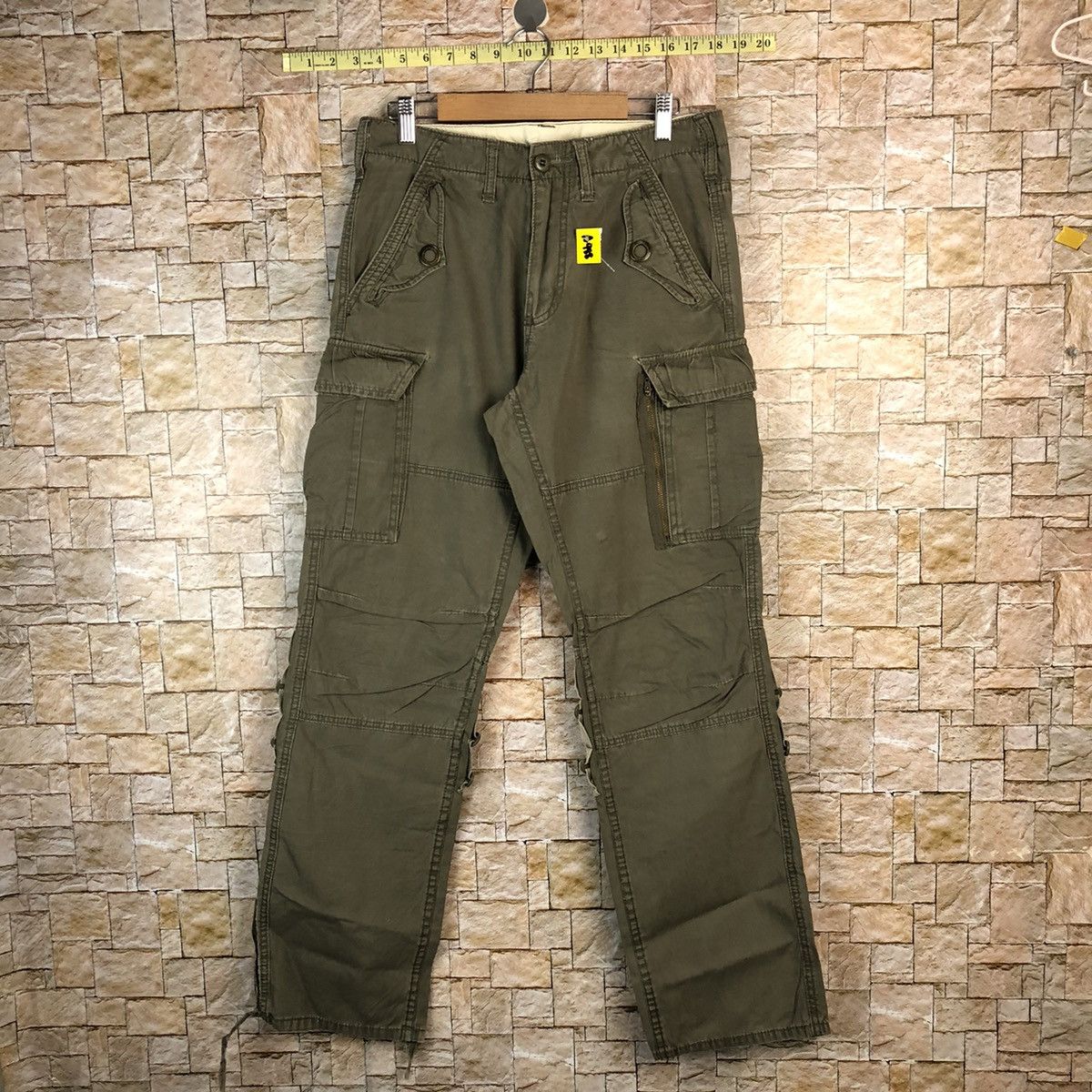 Japanese Brand Baldia Green Cargo Multipocket Pants #A988 Size US 30 / EU 46 - 1 Thumbnail