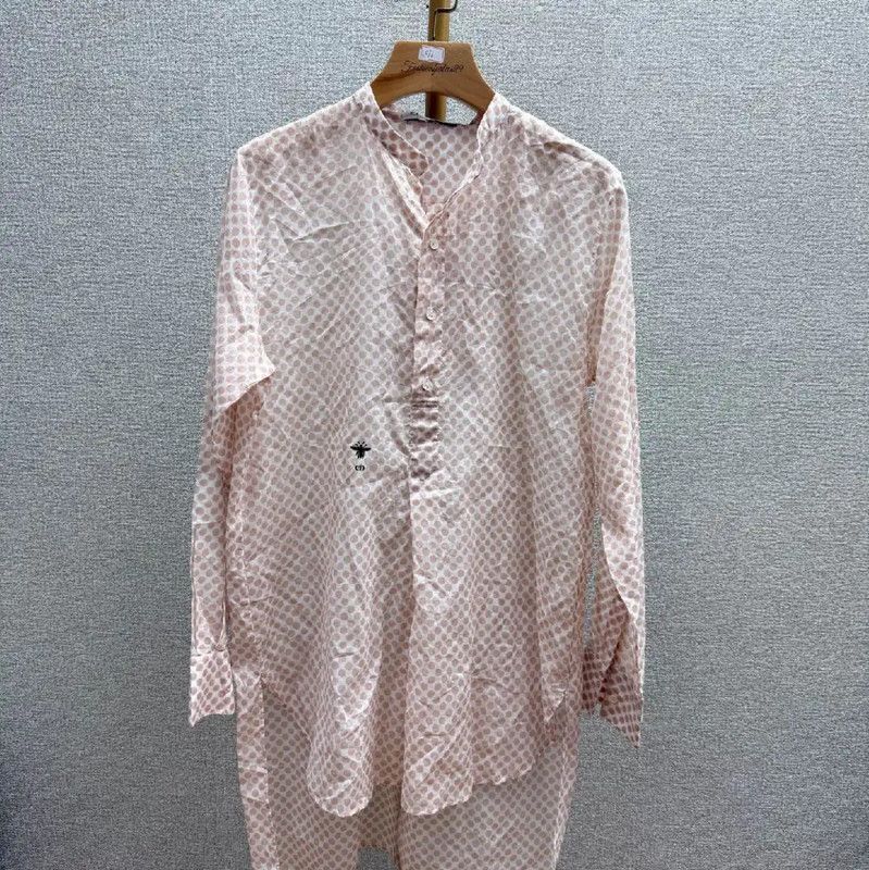 Dior Dior Pink Cotton XS Women's Shirt 0089 Size XS / US 0-2 / IT 36-38 - 1 Thumbnail