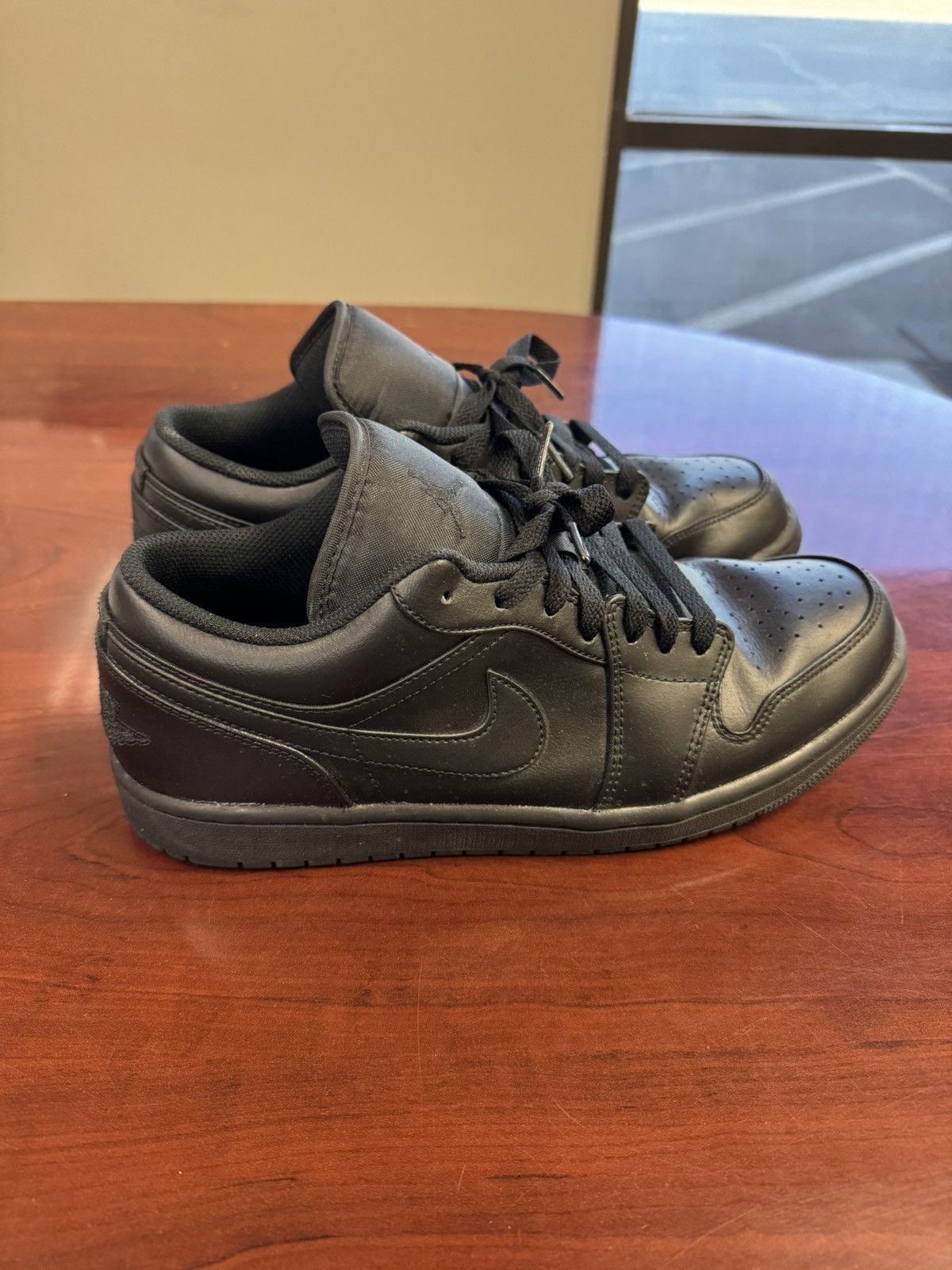 Jordan Brand Black Jordan 1 lows Size US 11 / EU 44 - 1 Thumbnail