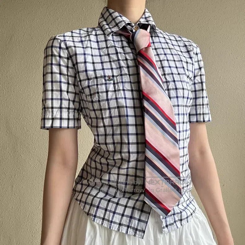 Vivienne Westwood Vivienne Westwood Plaid Short Sleeve Shirt Size S / US 4 / IT 40 - 1 Thumbnail