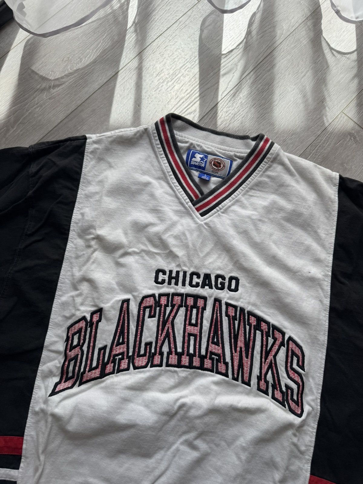 NHL × Starter × Vintage Chicago Blackhawks Vintage jersey/shirt Size US L / EU 52-54 / 3 - 2 Thumbnail
