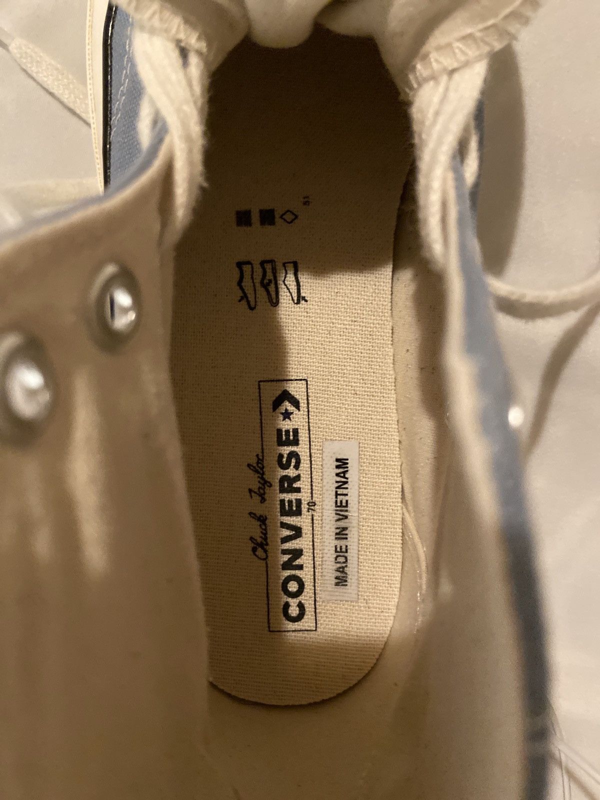 Converse CONVERSE CHUCK 70 HI - BLUE /EGRET/BLACK Size US 9.5 / EU 42-43 - 7 Thumbnail