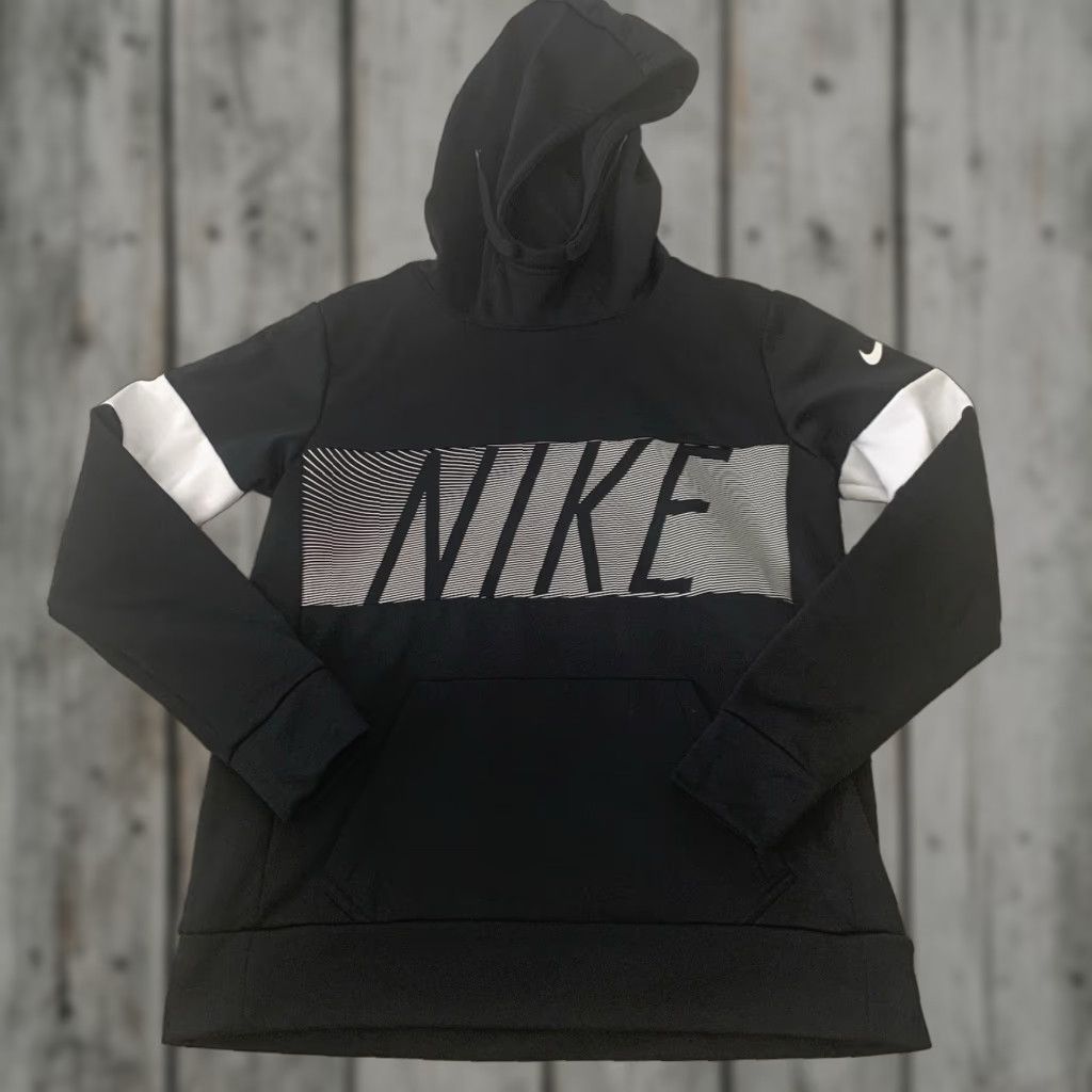 Nike Nike Hoodie Womens Small Black Graphic Logo Pullover Sweatshirt Regular Fit Pockets Hooded Logo Breathable All Seasons Size S / US 4 / IT 40 - 1 Thumbnail