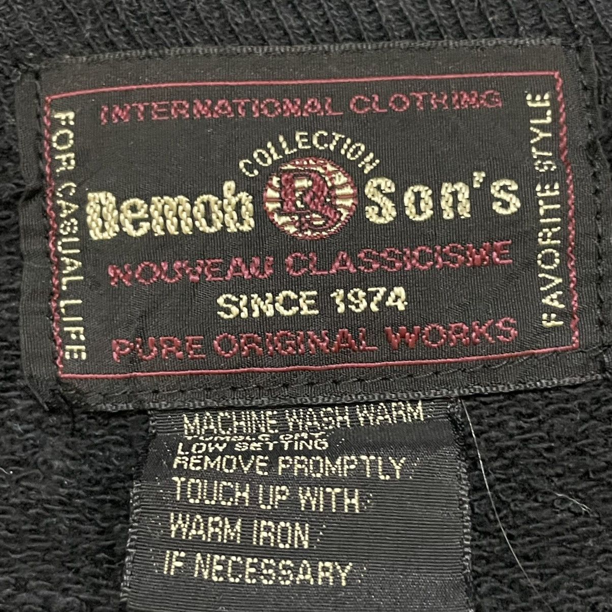 Japanese Brand Vintage Demob Son's Union Jack VNeck Black Appliqué Flag Size US M / EU 48-50 / 2 - 5 Thumbnail