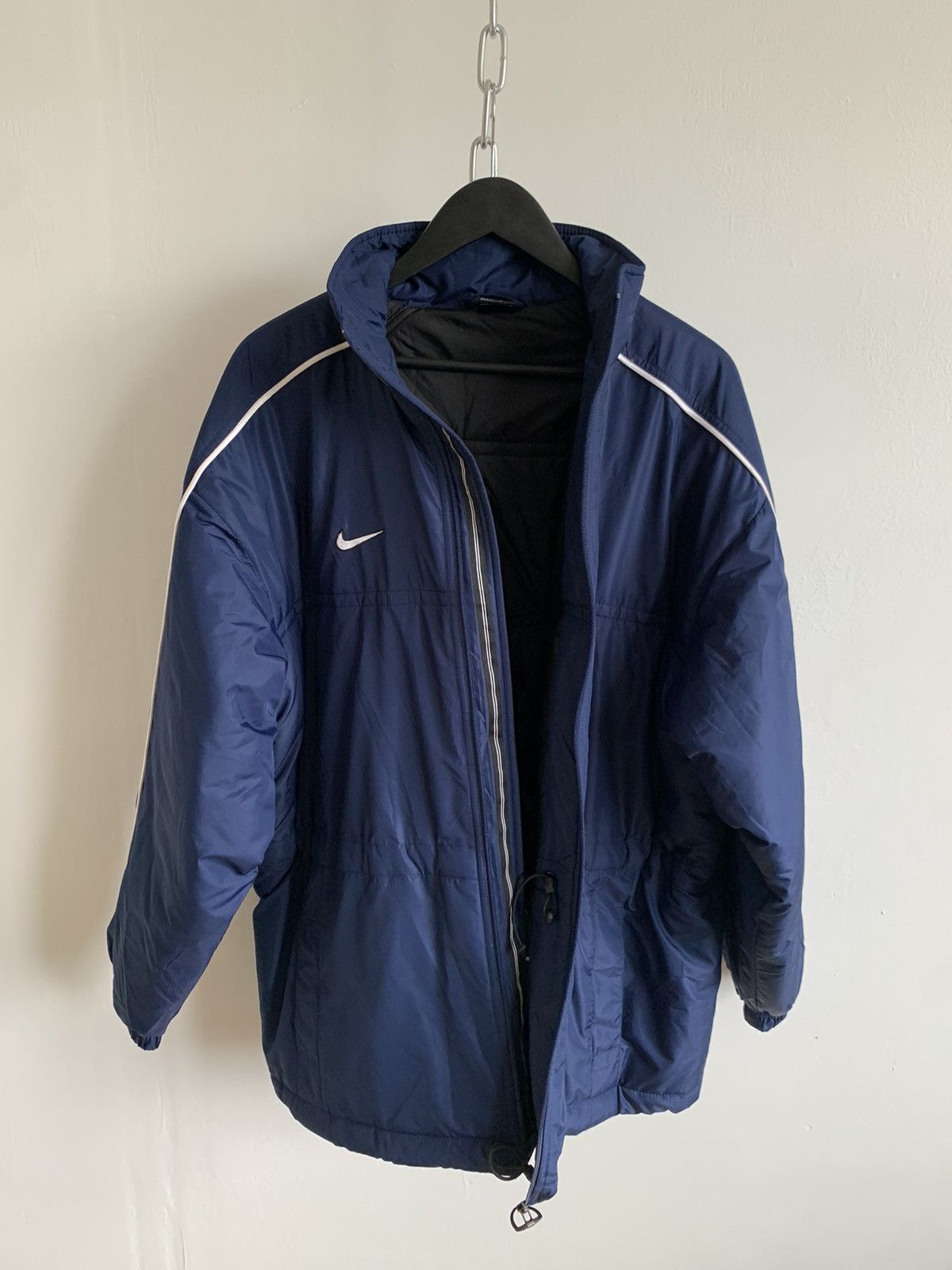 Nike × Vintage Vintage Nike Puffer Jacket Y2k Style Size US L / EU 52-54 / 3 - 3 Thumbnail