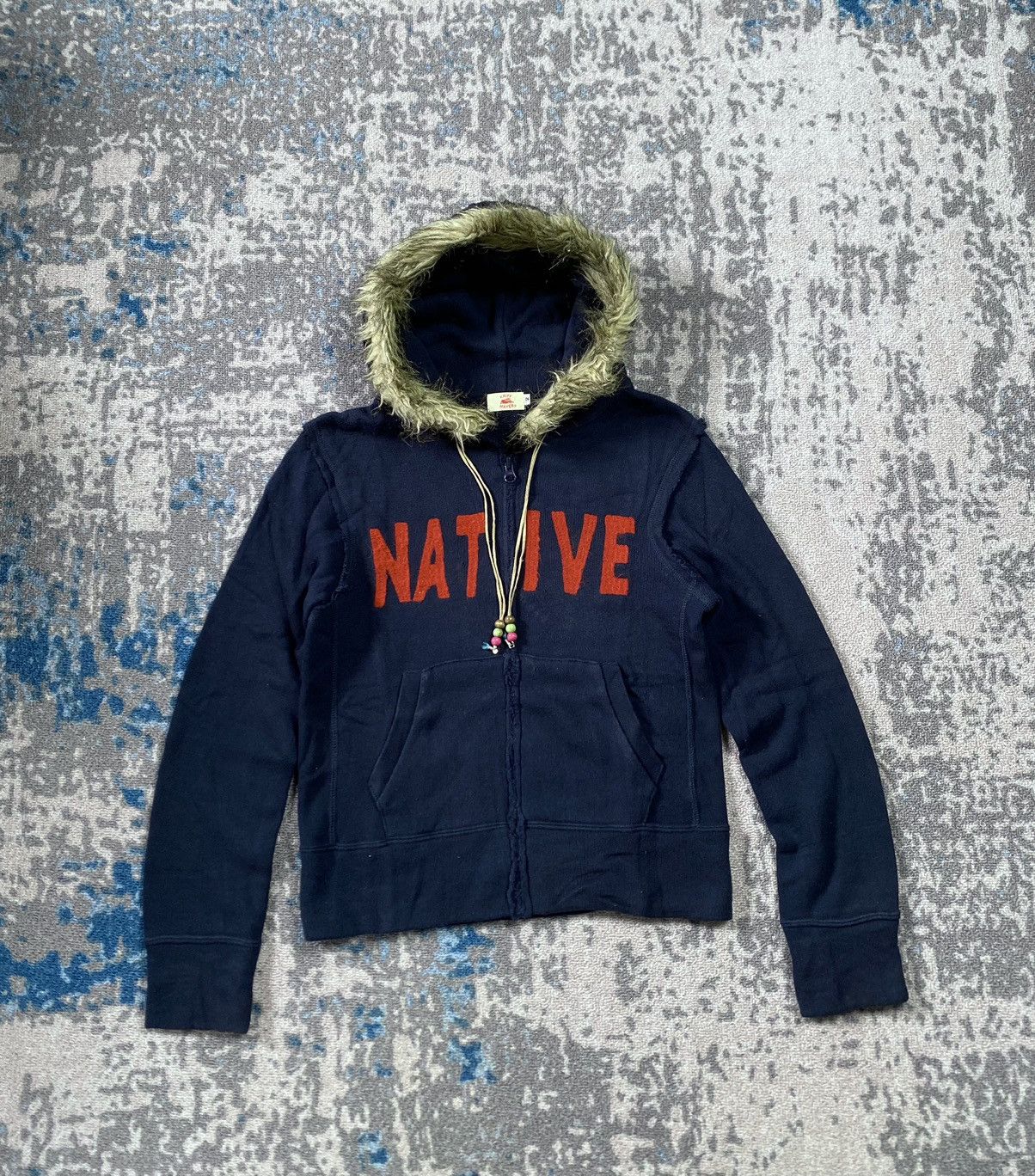 If Six Was Nine Japanes Kriff Mayer Distressed Fur Hoodie Ifsix Lgb Style Size US S / EU 44-46 / 1 - 1 Thumbnail