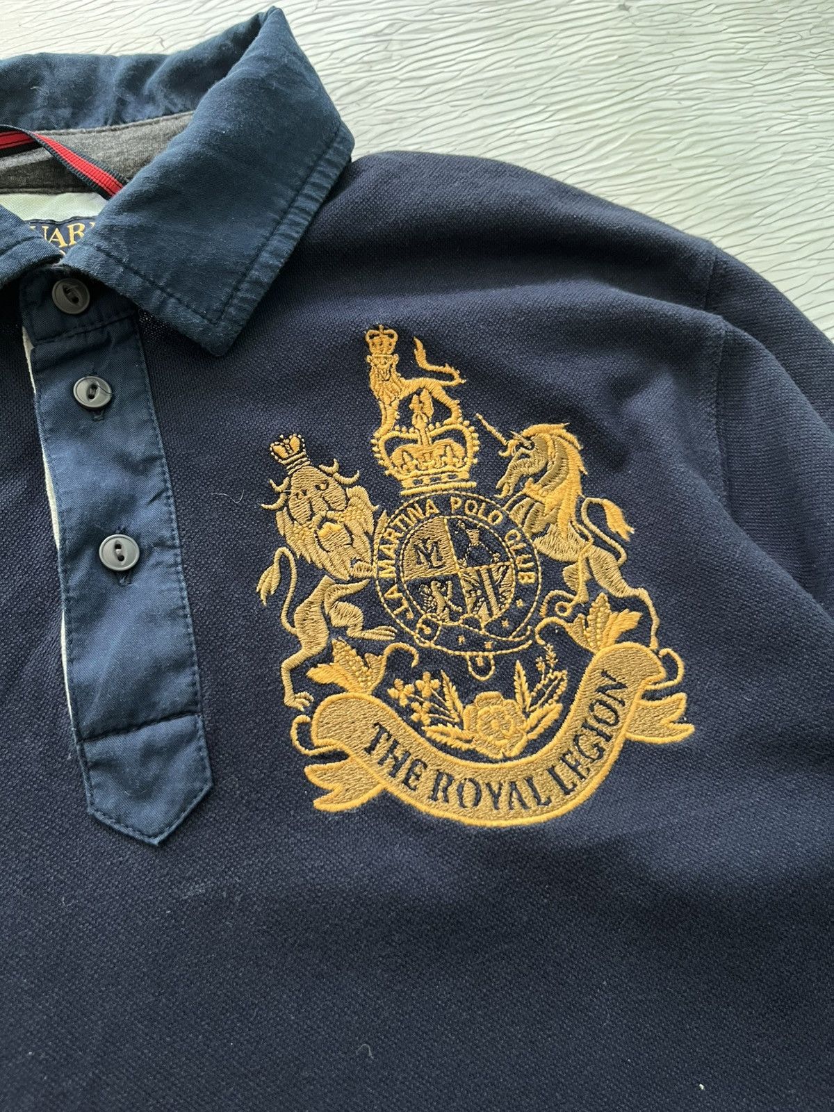 La Martina La Martina Polo Club The Royal Legion Dress Code Long Sleeve Size L / US 10 / IT 46 - 3 Thumbnail