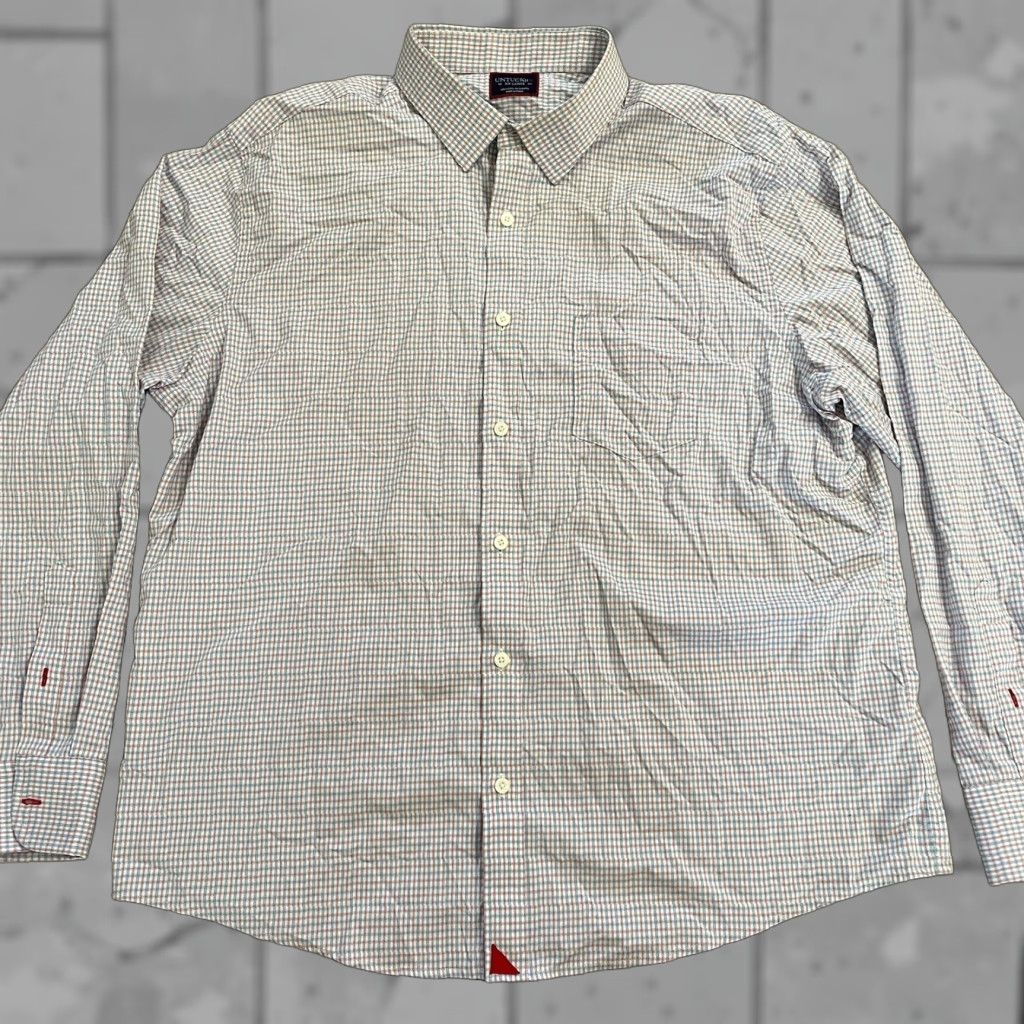UNTUCKit UNTUCKit Checkered Nylon Long Sleeve Button-Down Shirt Mens XX L Multicolor Shirt Button-Up 2XL Men Regular Nylon Checkered Womens no wait gender Size US XXL / EU 58 / 5 - 1 Thumbnail