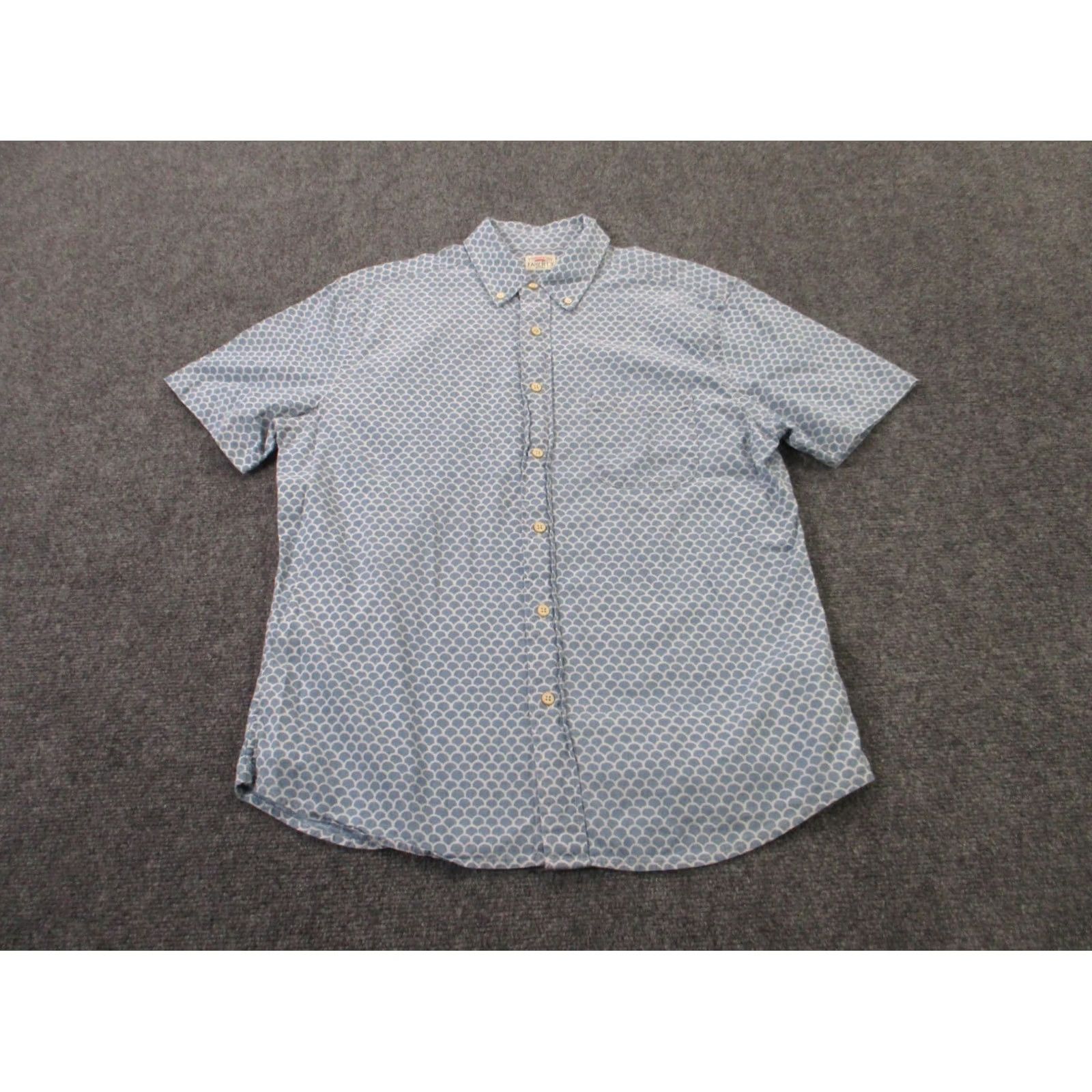 Faherty Faherty Shirt Mens M Blue Work Outdoors Casual Classic Business Size US M / EU 48-50 / 2 - 2 Thumbnail