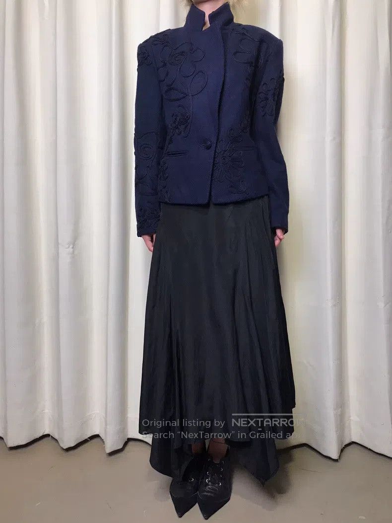 Issey Miyake Issey Miyake Embroidered Wrapped-Thread Suit Jacket Size M / US 6-8 / IT 42-44 - 3 Thumbnail