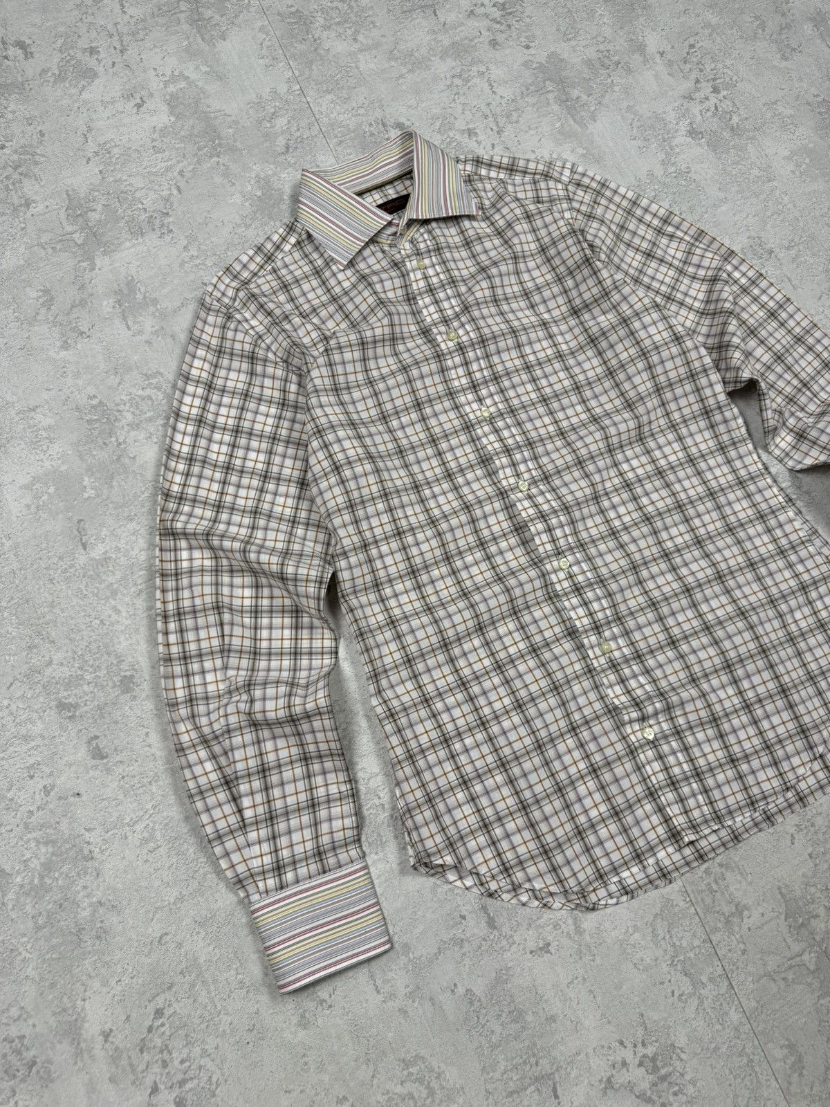 Etro Etro Plaid Shirt Button Up Size 39 Size US M / EU 48-50 / 2 - 2 Thumbnail