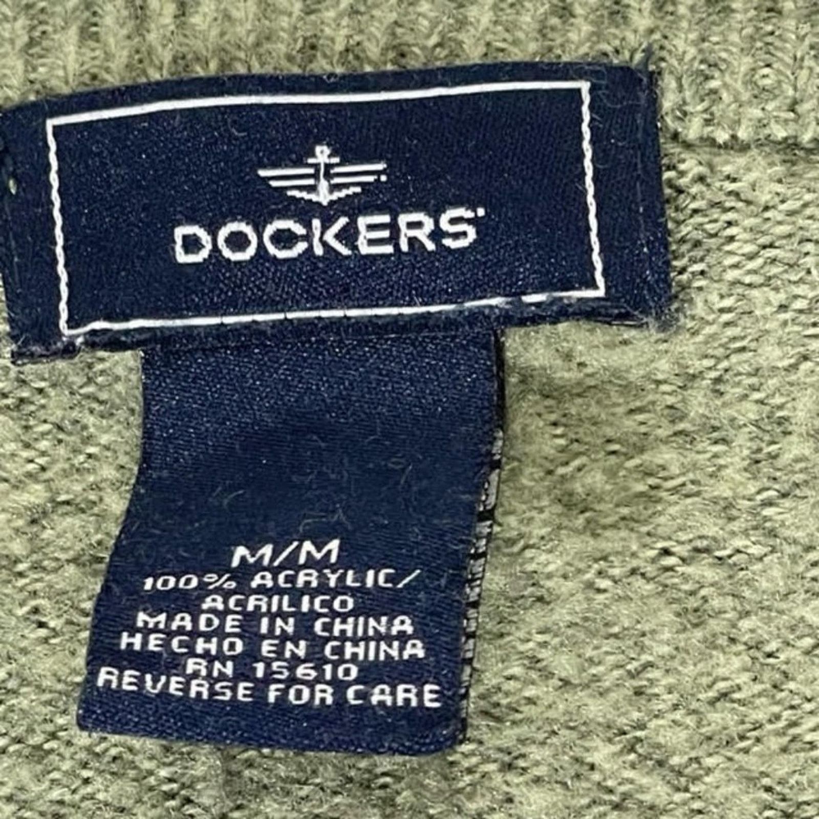 Dockers Dockers Green Tan Black Argyle Crew Neck Sweater Size Medium Size US M / EU 48-50 / 2 - 2 Thumbnail