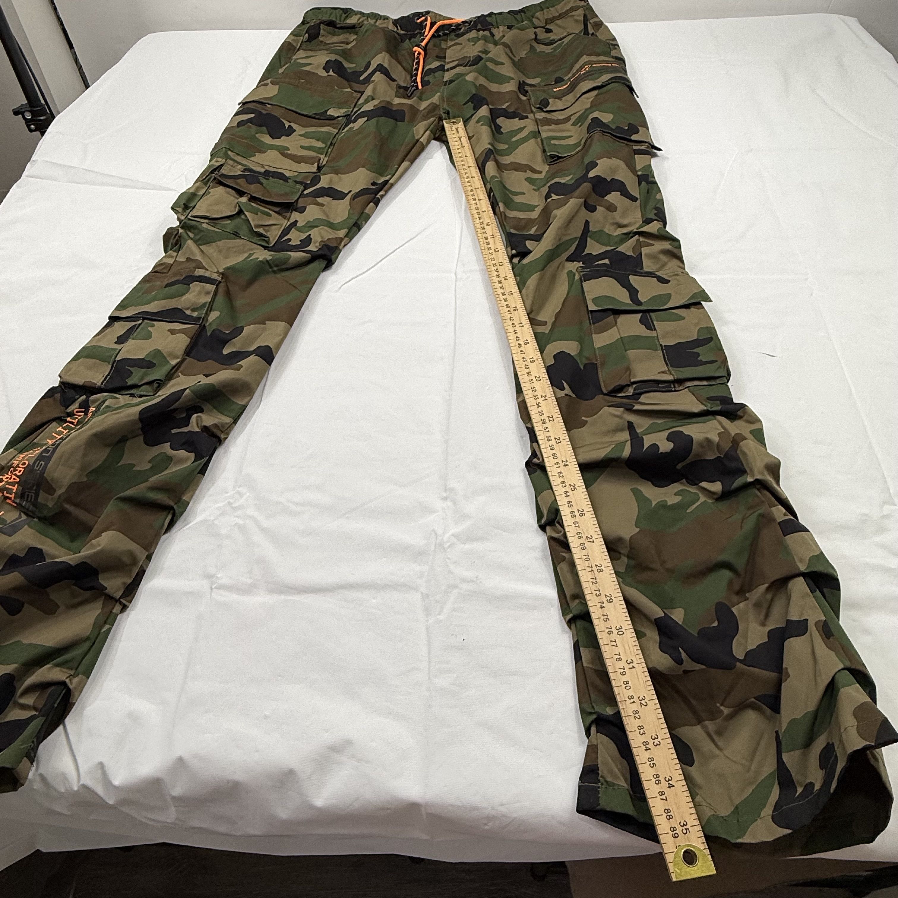 Smoke Rise Smoke Rise Mens XL Woodland Camo Stacked Cargo Pants Size US 36 / EU 52 - 4 Thumbnail