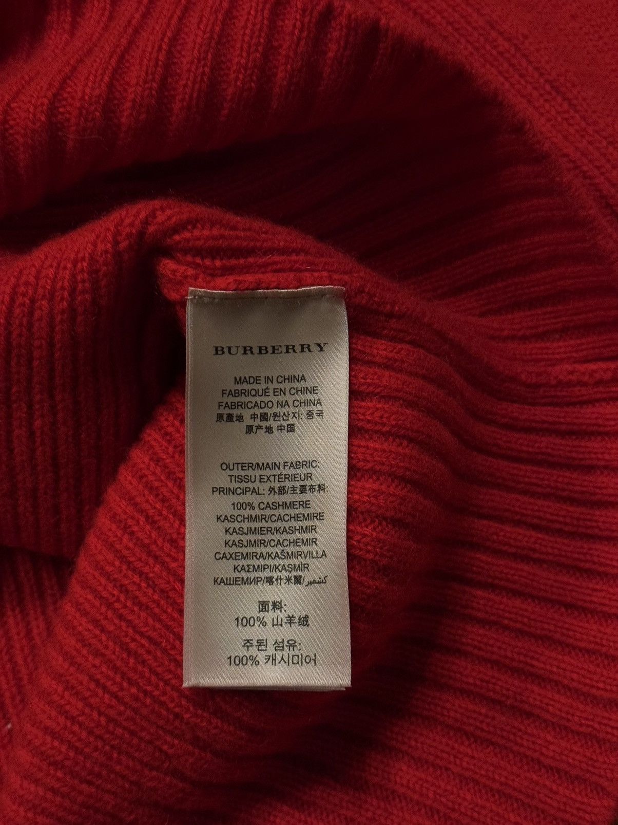 Burberry × Designer Burberry London 100% cashmere ribbed knit sweater Size S / US 4 / IT 40 - 8 Thumbnail