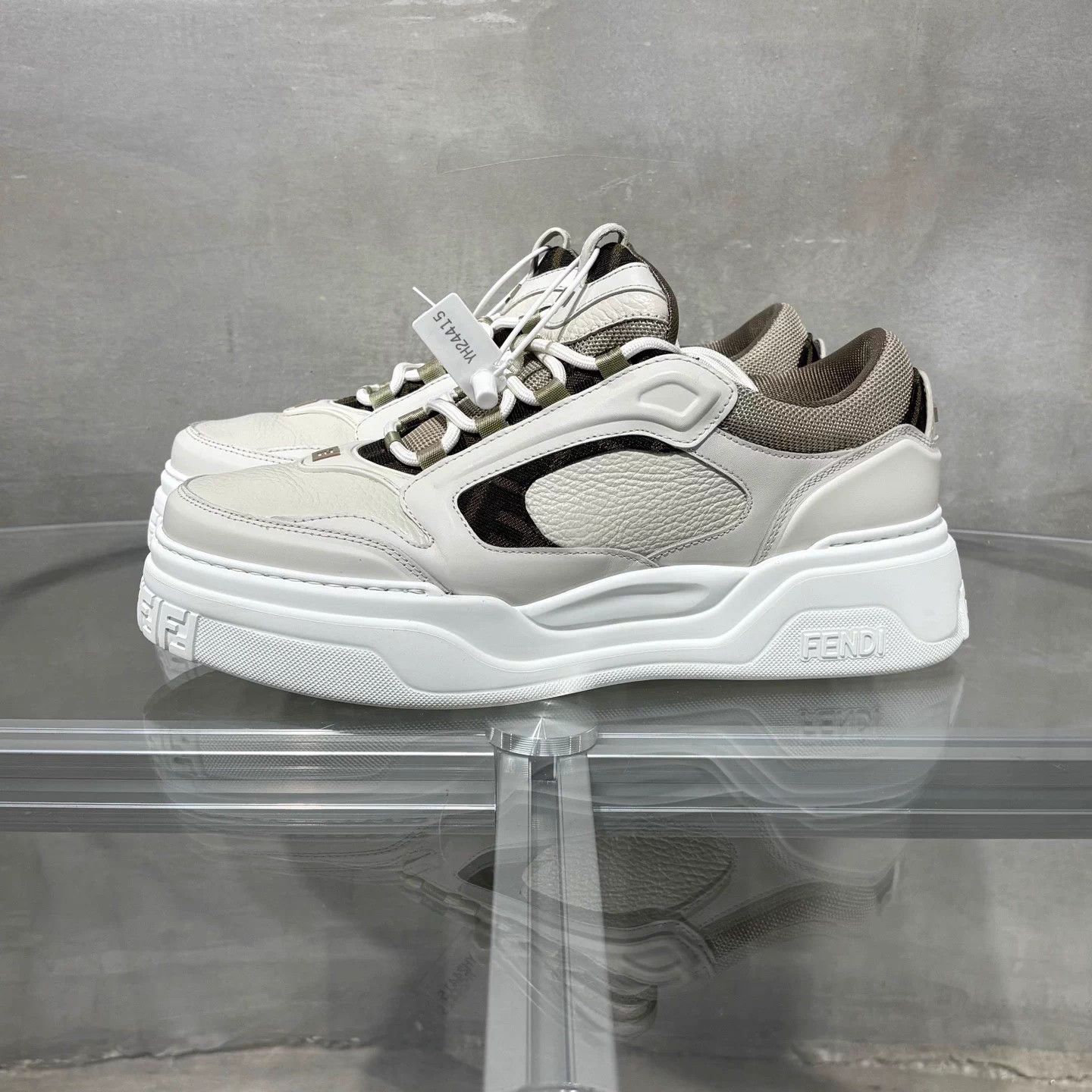 Fendi Fendi white platform sneakers 42 Size US 9 / EU 42 - 3 Thumbnail