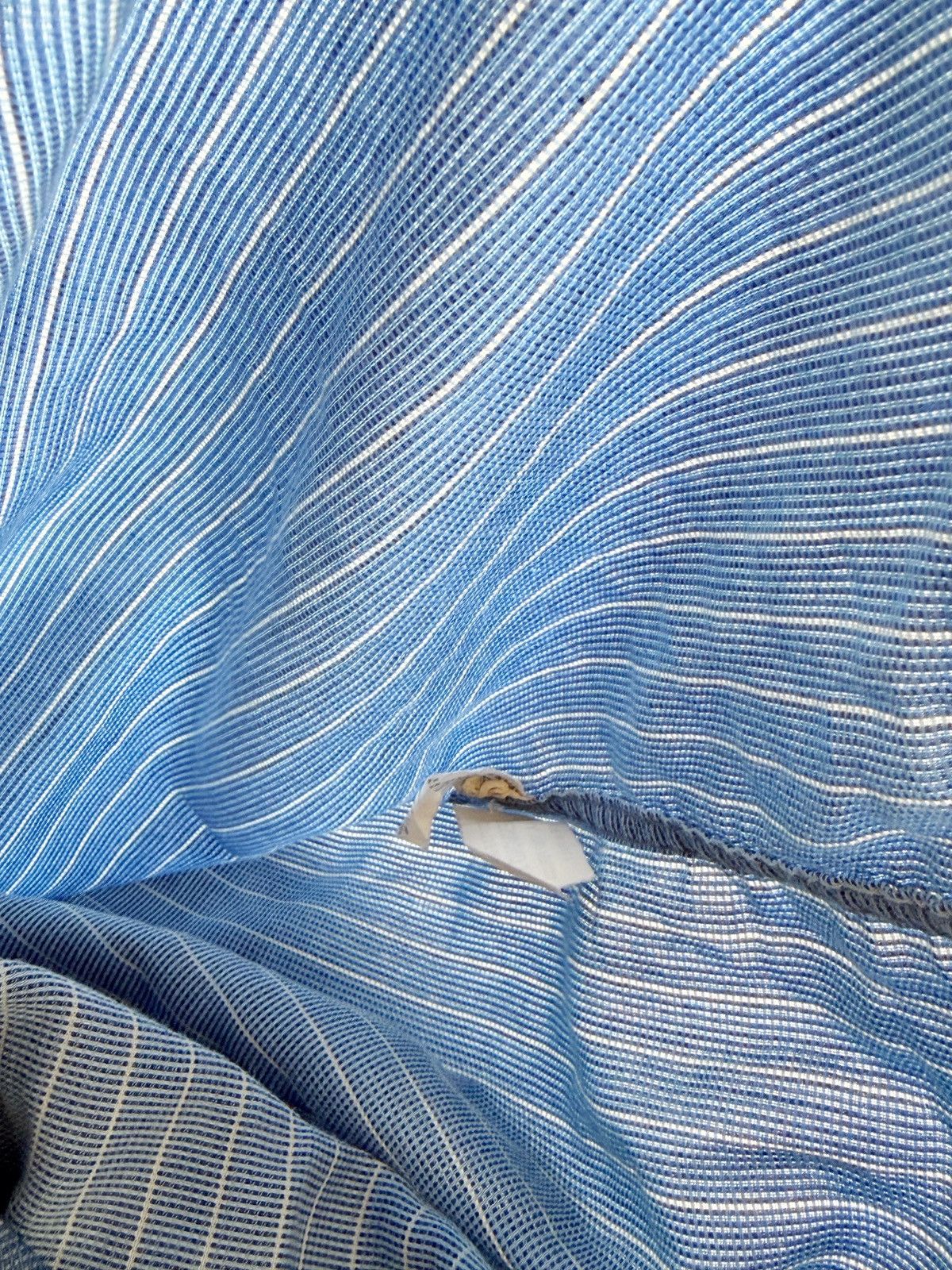 Valentino Valentino Men Vintage Blue Shirt Vertical Stripe Size M (IT) Size US M / EU 48-50 / 2 - 10 Thumbnail