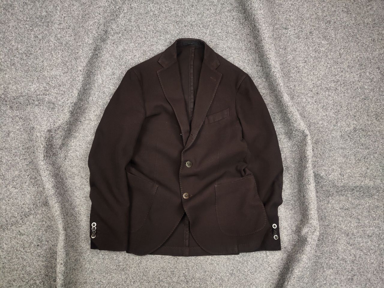 image of Boglioli Design Blazer 3 Button Bowls Brown Coat Jacket, Men's (Size Medium)