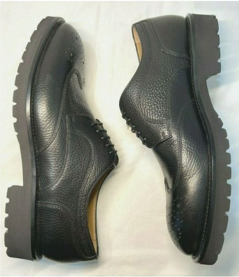 Hugo Boss BOSS Eden Wingtip Black Derby Lug Men's UK 8.5 Size US 10 / EU 43 - 5 Thumbnail