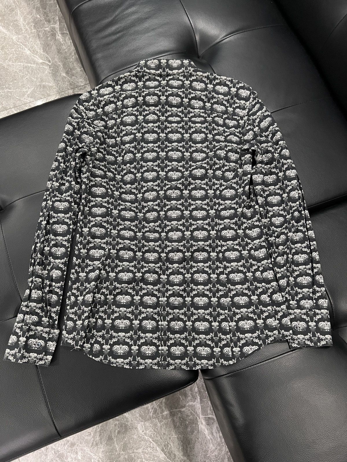 Dolce & Gabbana Dolce & Gabbana Crown Print Shirt Size US XXS / EU 40 - 2 Thumbnail