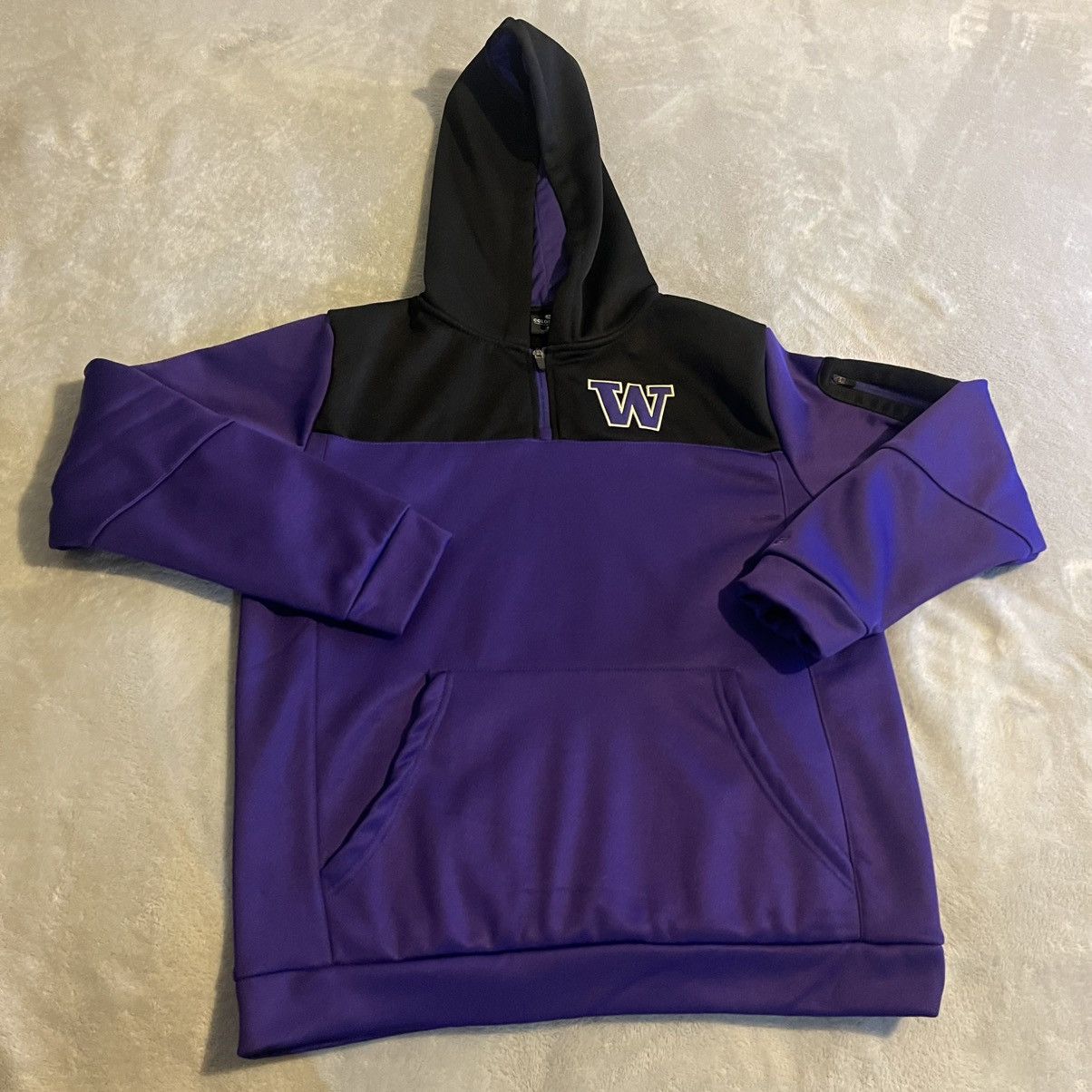 Colosseum Athletics Washington Huskies Jacket Men Medium Purple Sweater Hoodie Size US M / EU 48-50 / 2 - 1 Thumbnail
