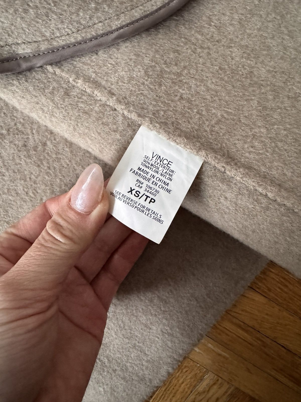 Vince Double Face Wool & Cashmere Coat size XS Size XS / US 0-2 / IT 36-38 - 4 Thumbnail