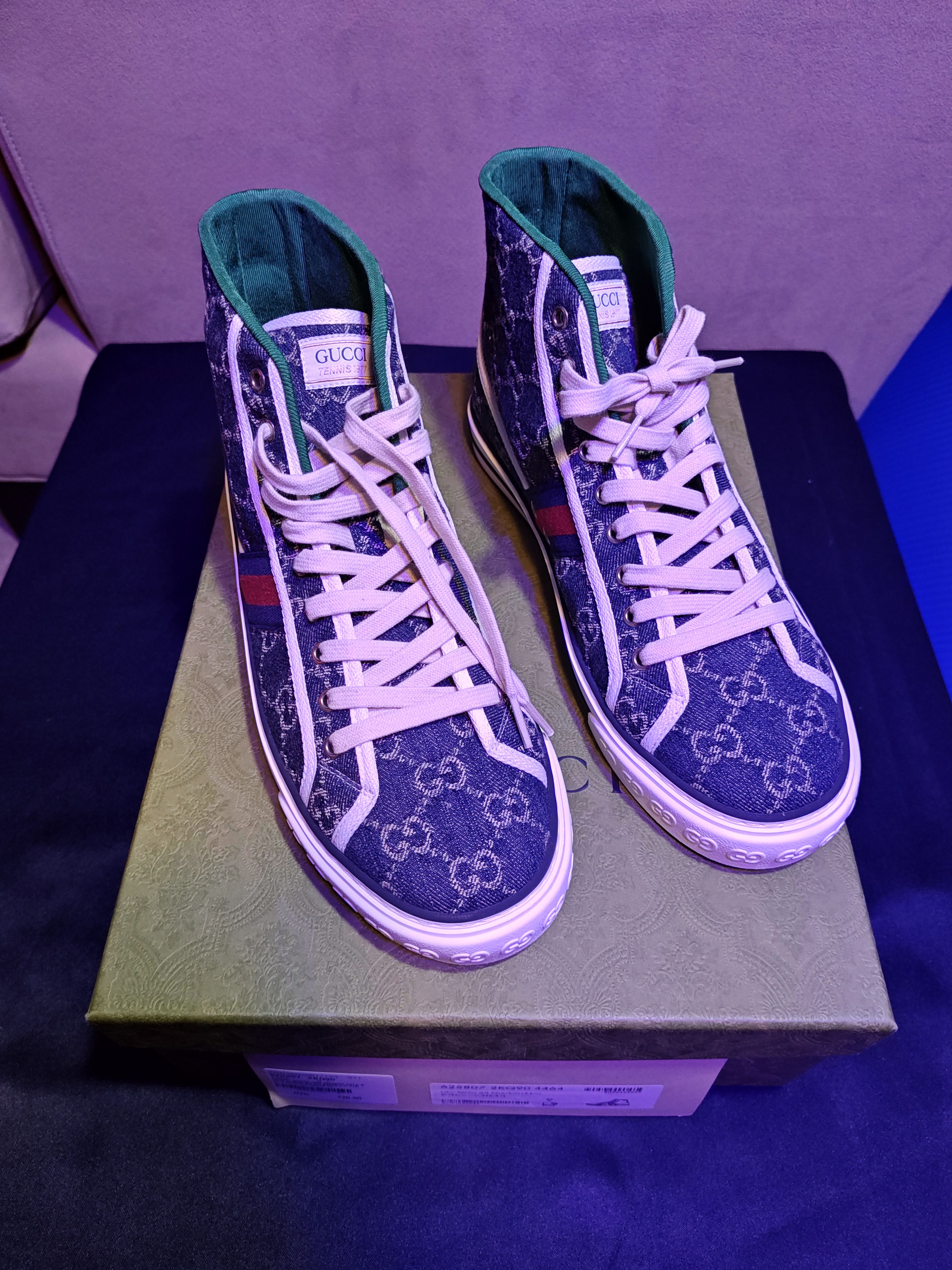 Gucci 1977 high top denim blue