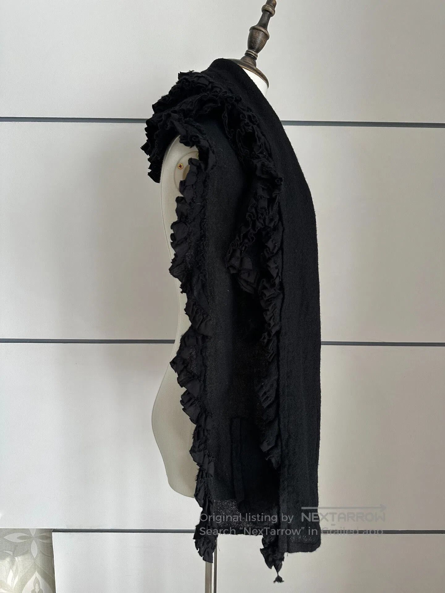 Tricot Comme des Garcons Comme des Garçons Black Floral Shawl. Size M / US 6-8 / IT 42-44 - 3 Thumbnail