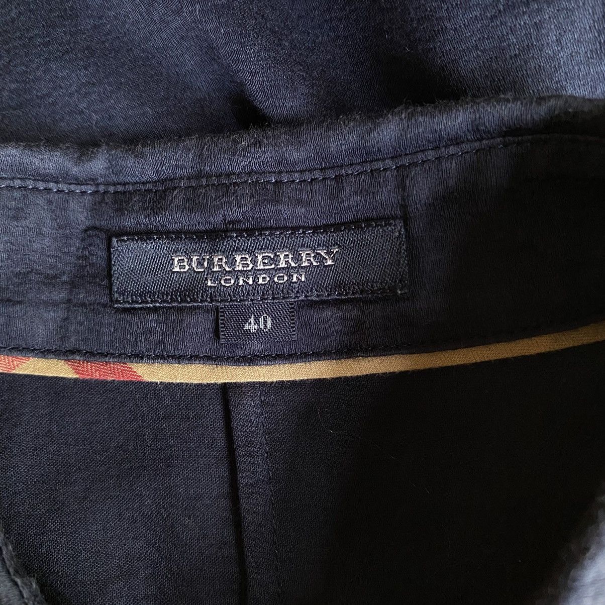 Burberry BURBERRY Soft Navy Pleated Blouse Size S / US 4 / IT 40 - 12 Thumbnail