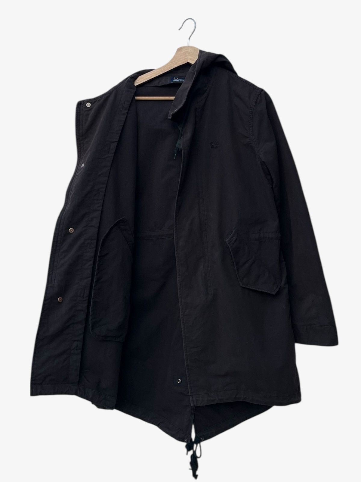 Fred Perry Faded Black Fred Perry Japan Cotton Blend Fishtail Parka Size US XS / EU 42 / 0 - 5 Thumbnail