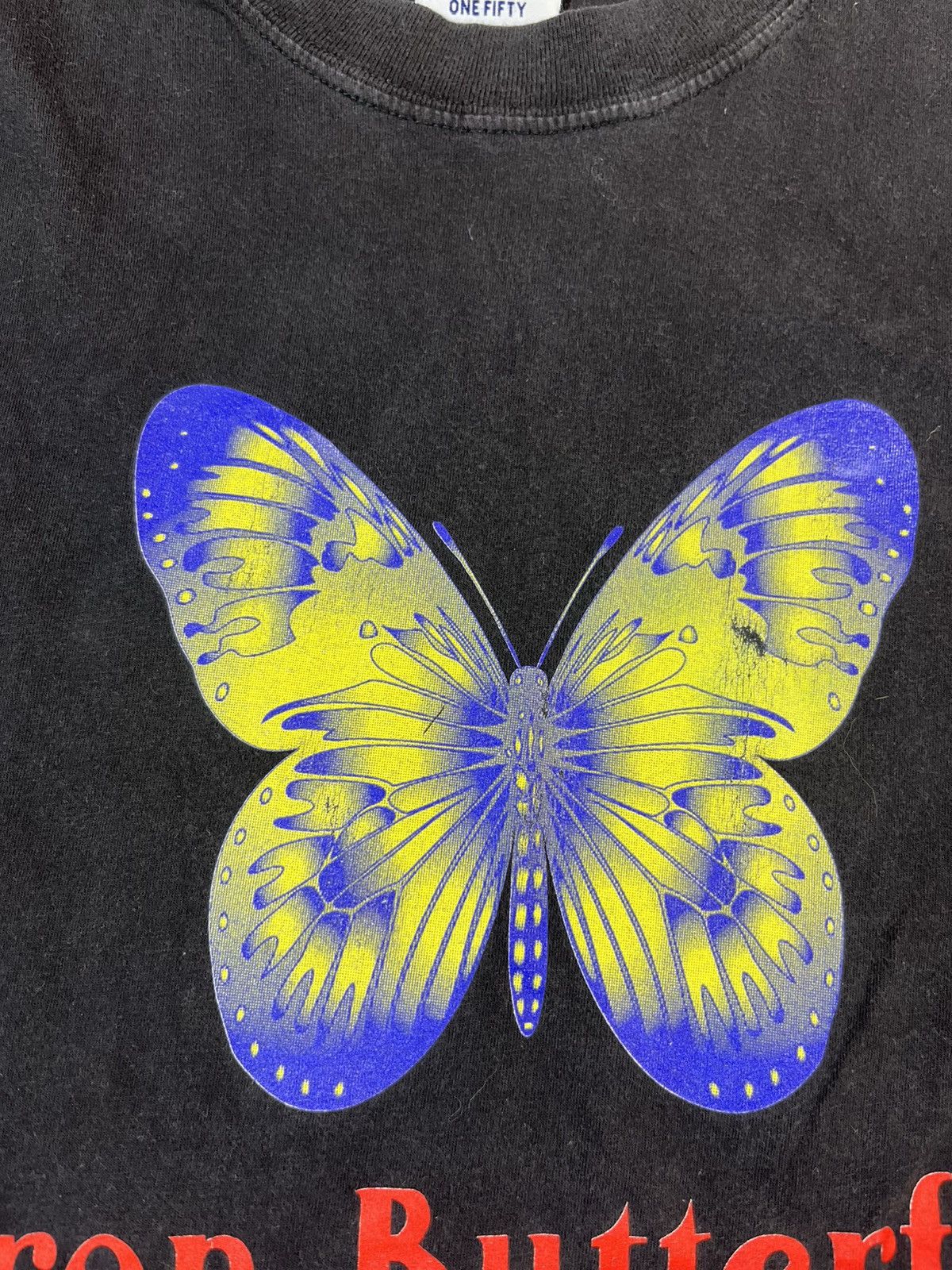Band Tees × Vintage Vintage 90s Iron Butterfly Rock Band Faded T Shirt Size US L / EU 52-54 / 3 - 6 Thumbnail