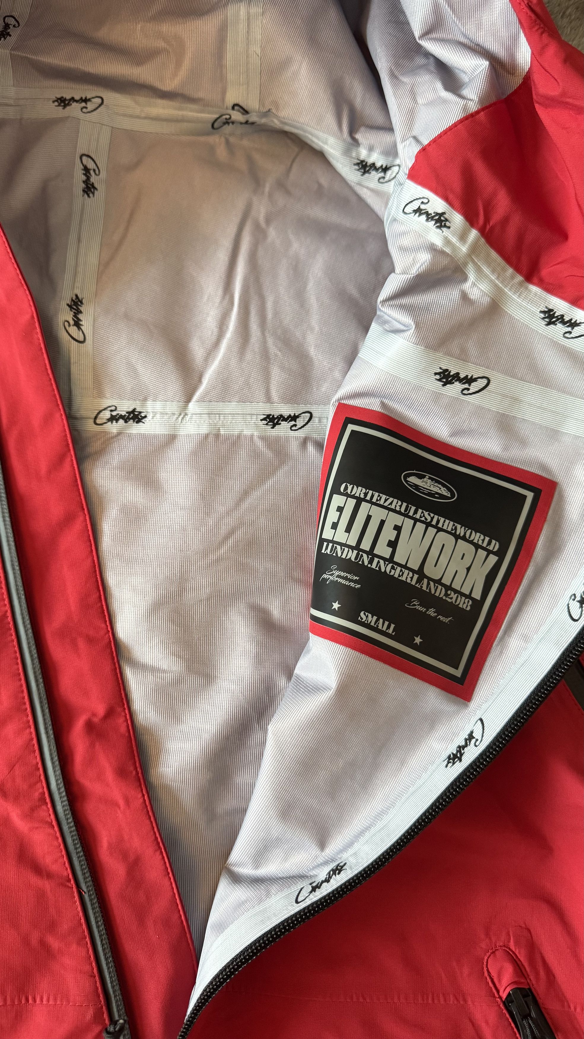 Corteiz CORTEIZ ELITEWORK™ WATERPROOF SHELL JACKET V2 [RED